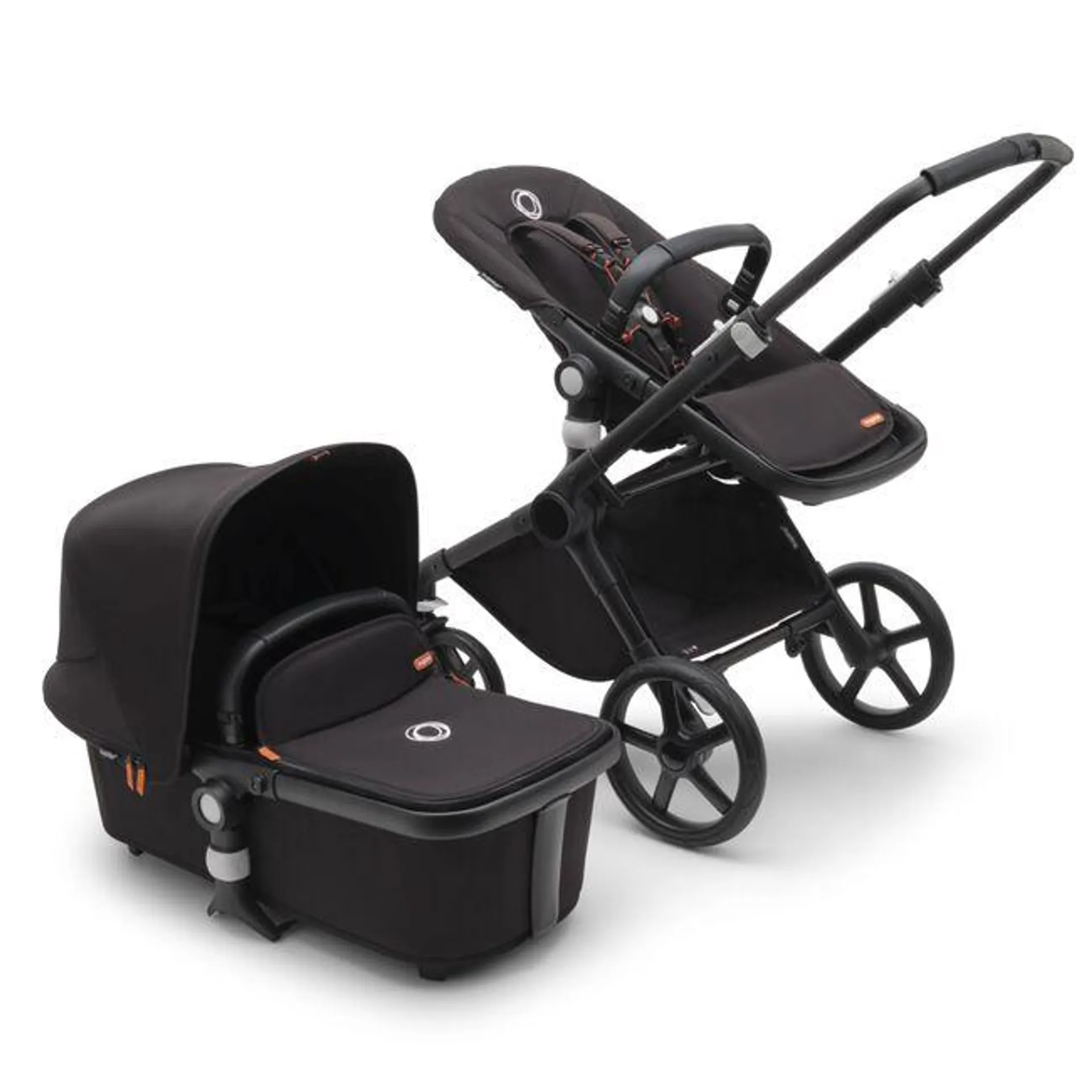 Refurbished Bugaboo Fox Cub kinderwagen met wieg en stoel