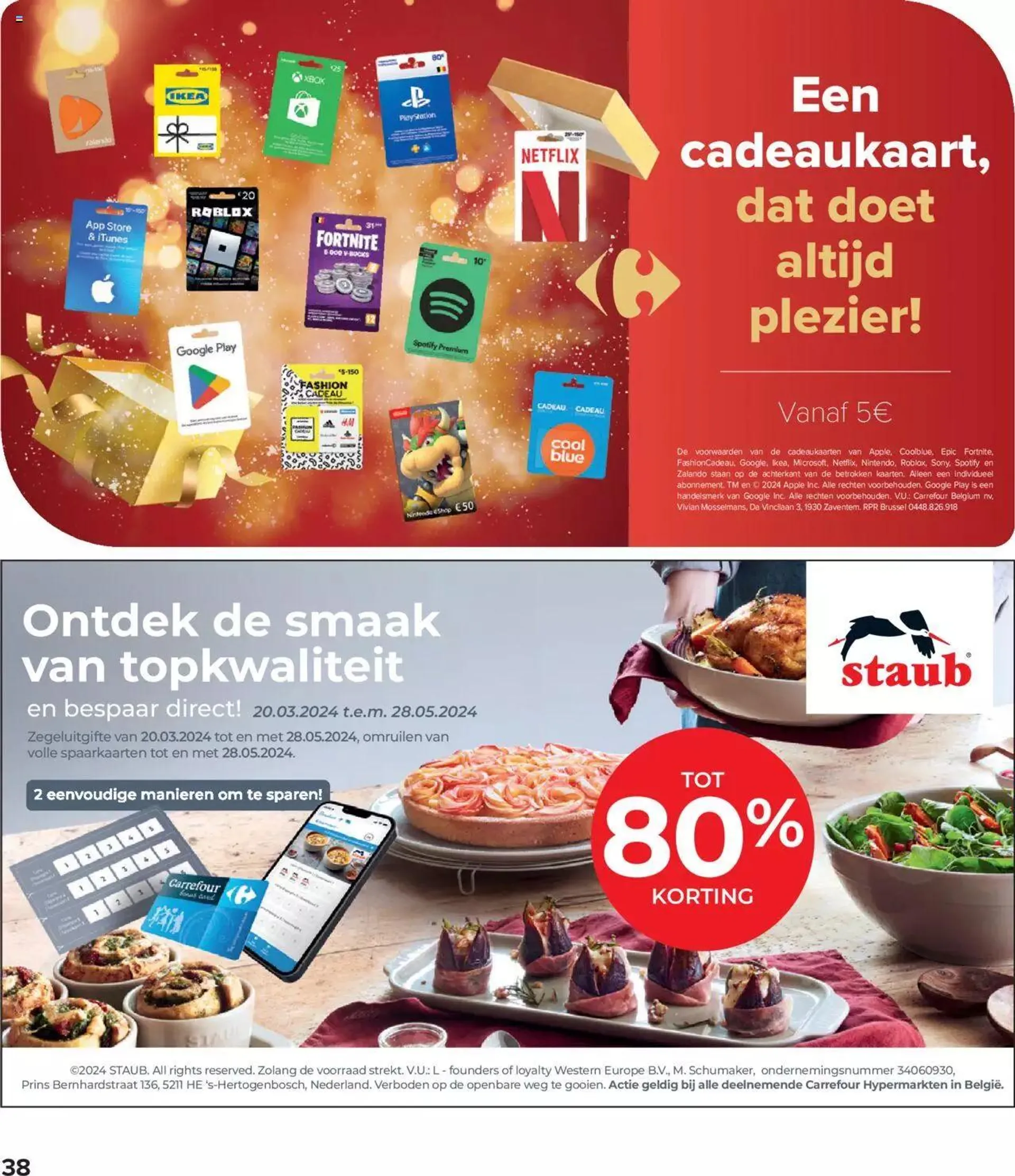 Carrefour folder week 17/18 van 6 mei tot 31 december 2024 - folder pagina 38