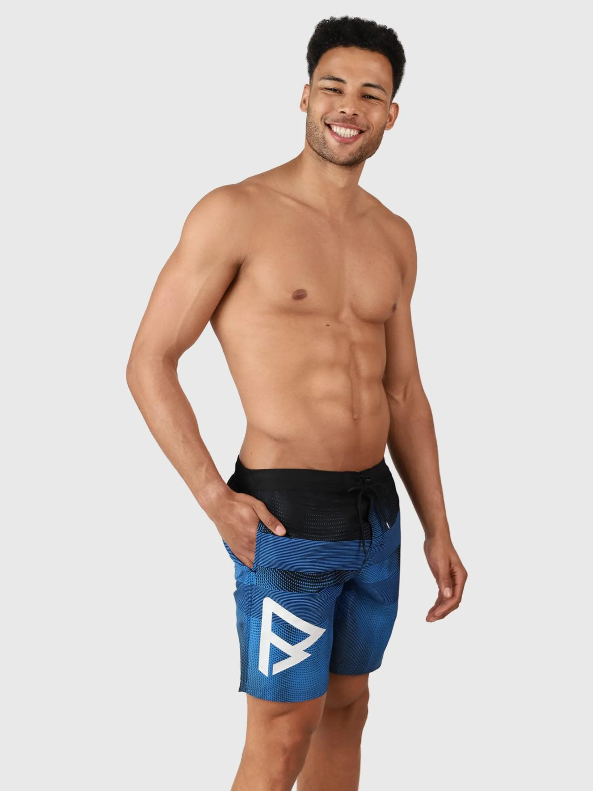 Archal Men Long Swim Shorts | Blue