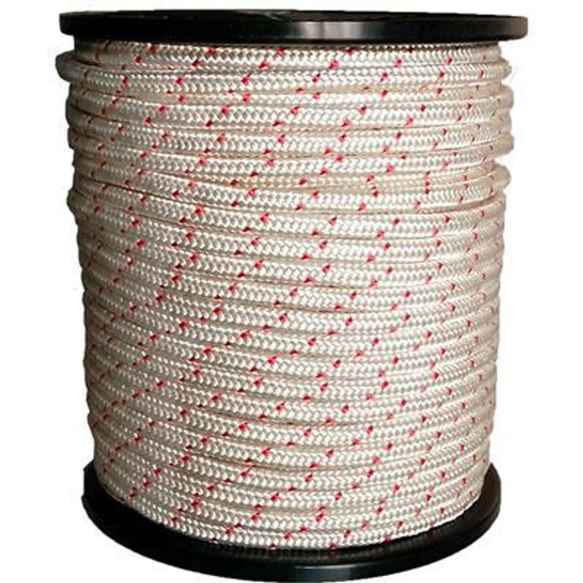 Rouleau corde Polyester tressé marquée Rouge 12mm x 65m