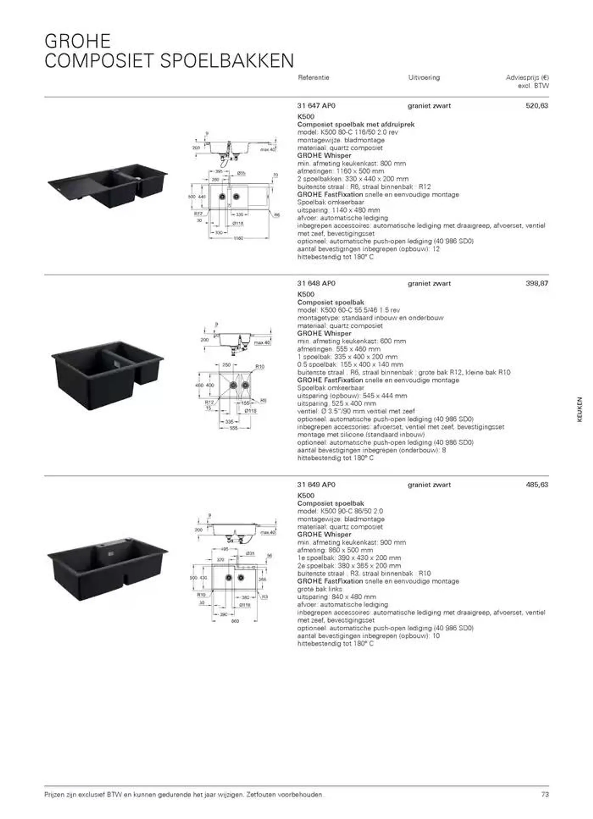 Catalogus Keuken van 16 oktober tot 31 december 2024 - folder pagina 73