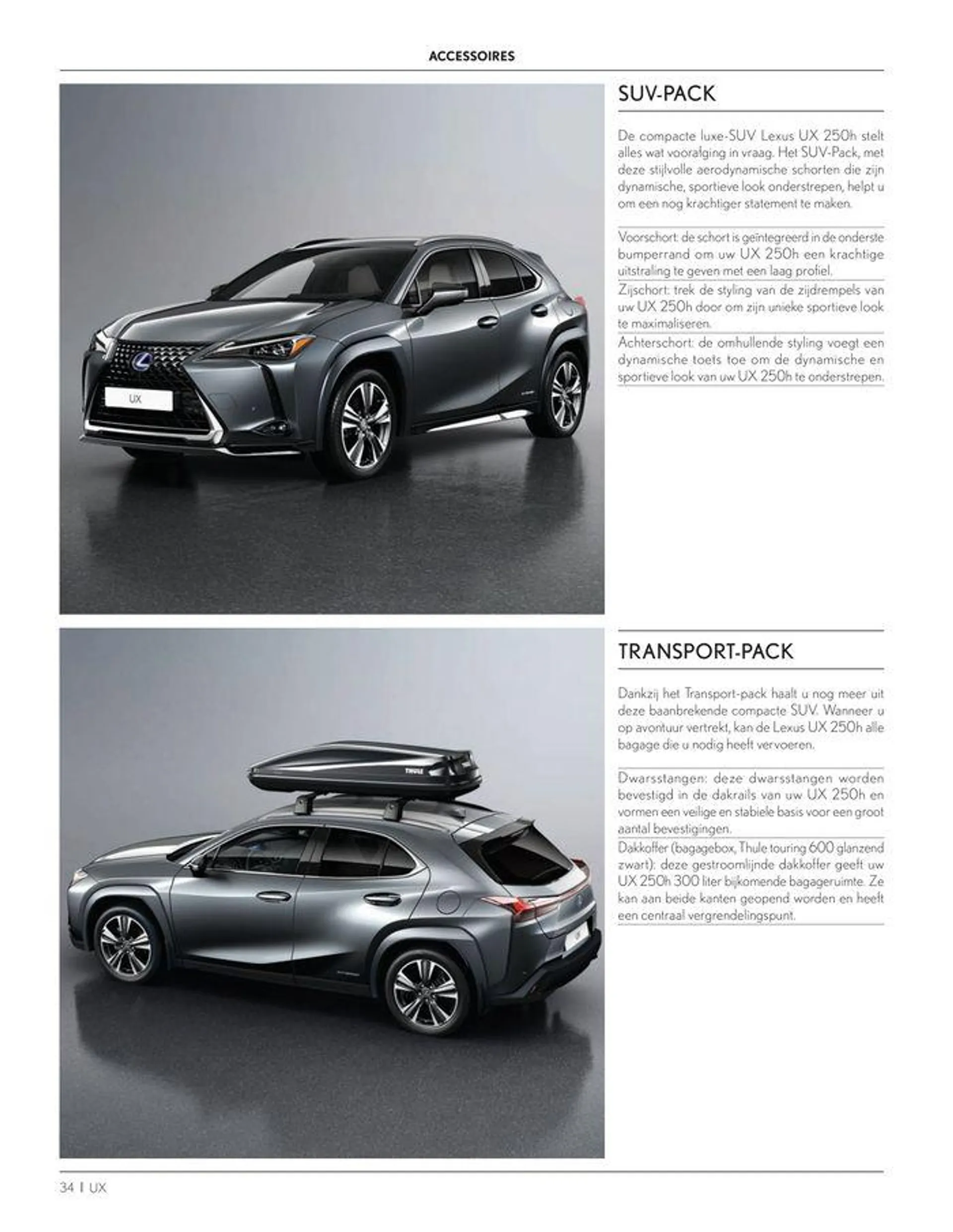 LEXUS UX  van 23 november tot 23 november 2024 - folder pagina 34