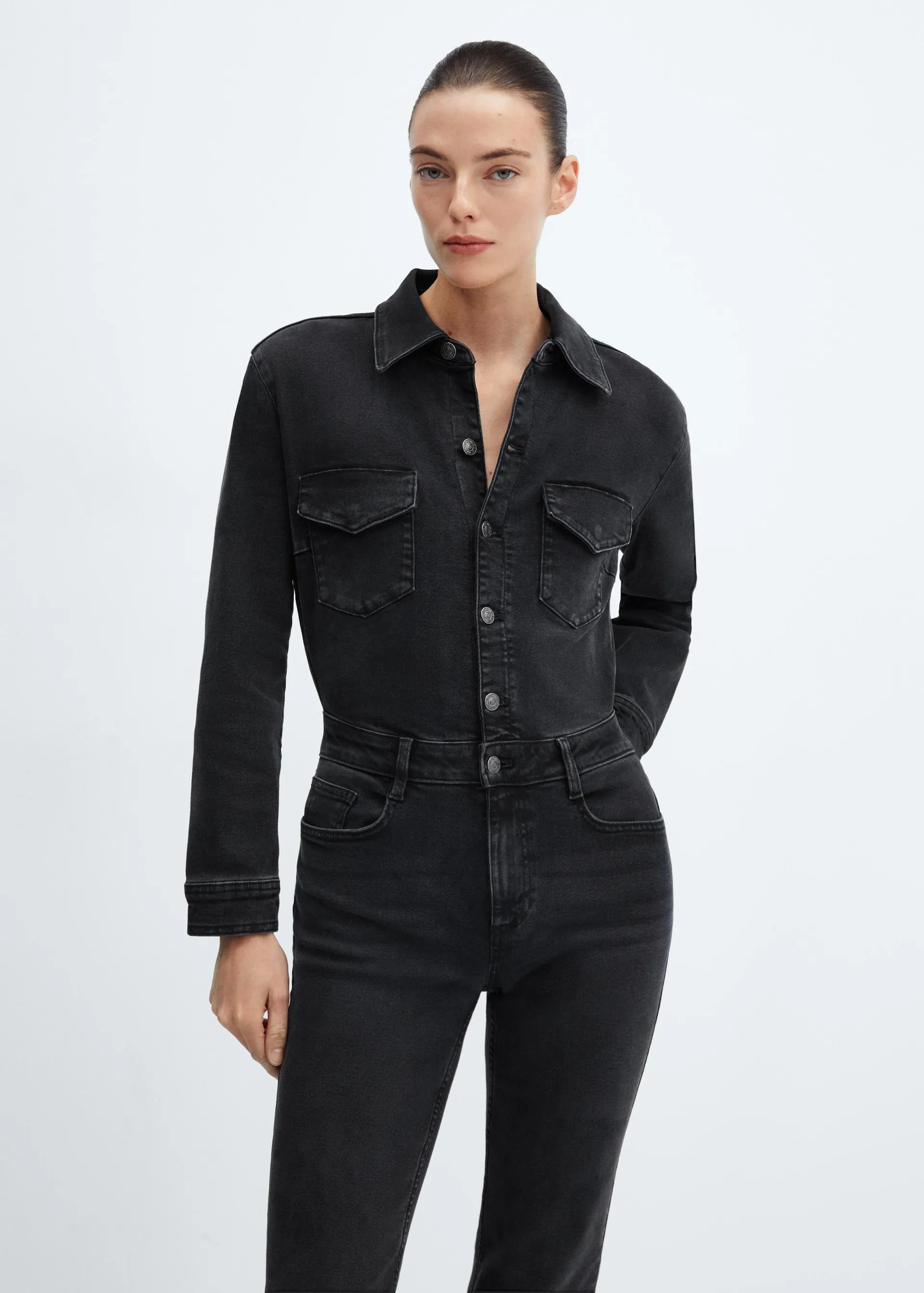 Lange denim jumpsuit