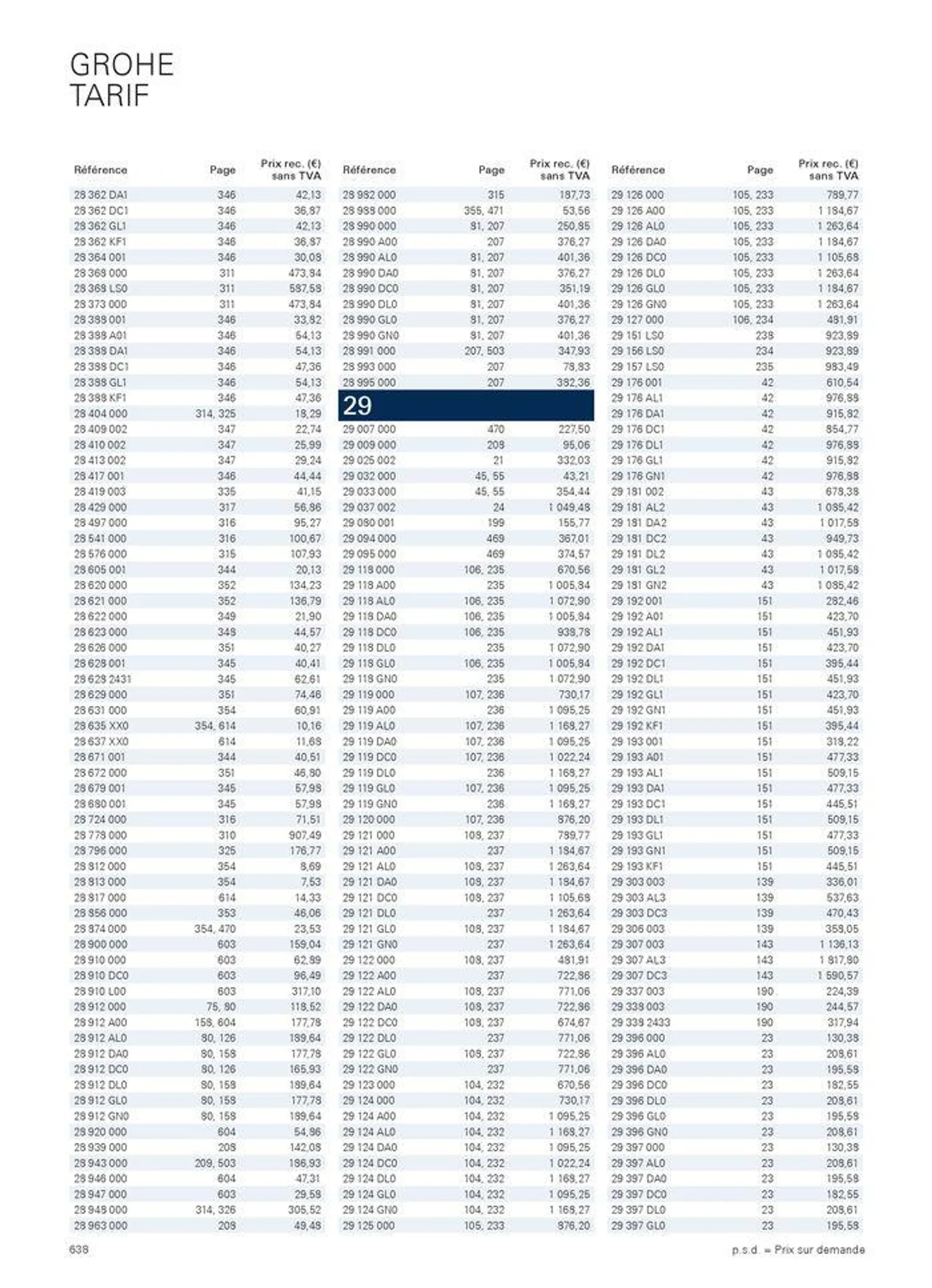 CATALOGUE 2024 van 2 februari tot 31 januari 2025 - folder pagina 638