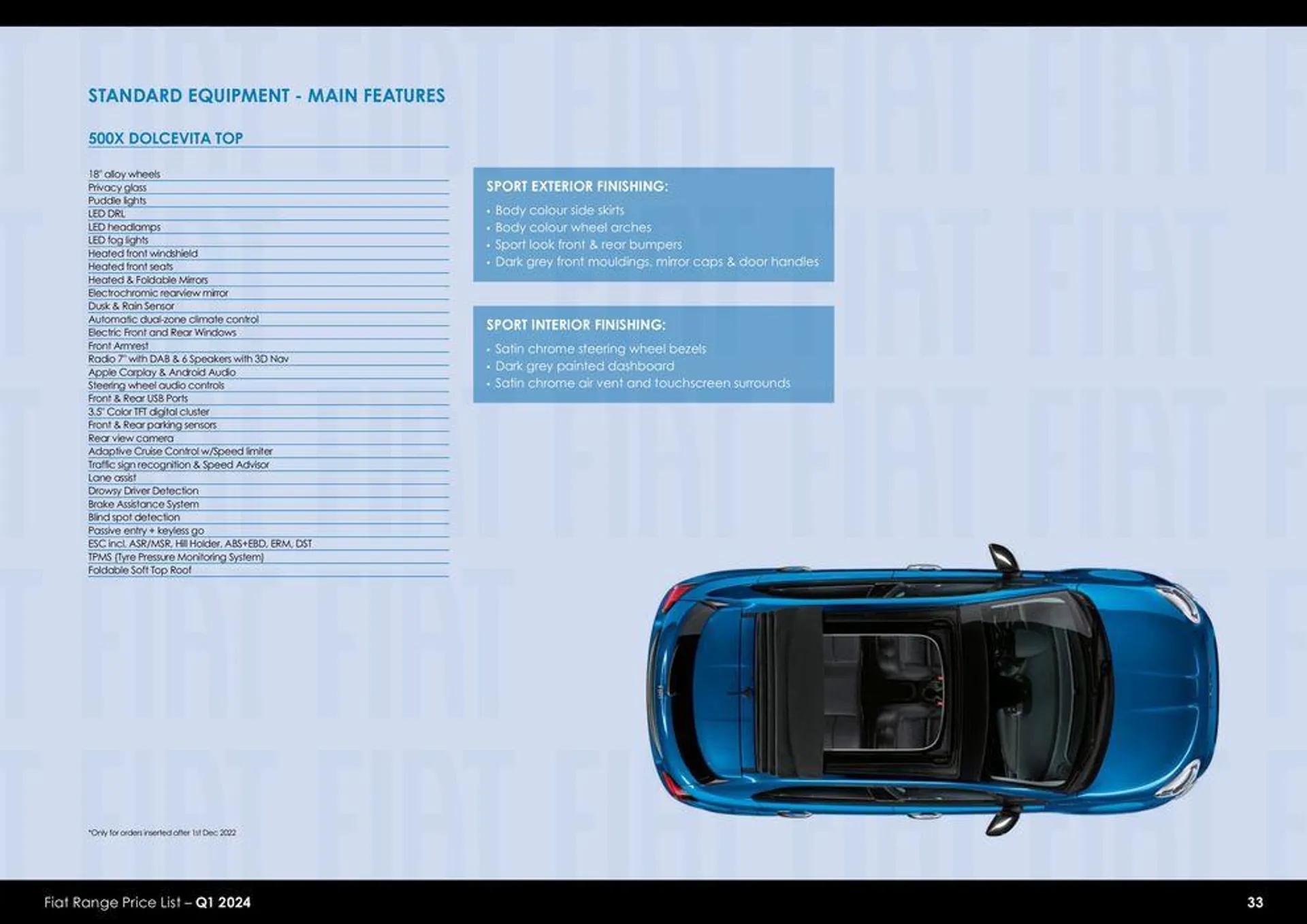 Fiat Range Price List – Q1 2024 van 26 maart tot 26 maart 2025 - folder pagina 33