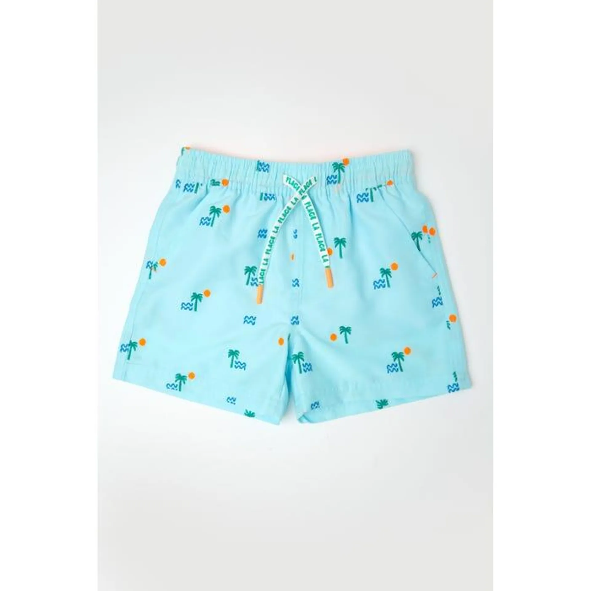 Kids zwemshort palmboom