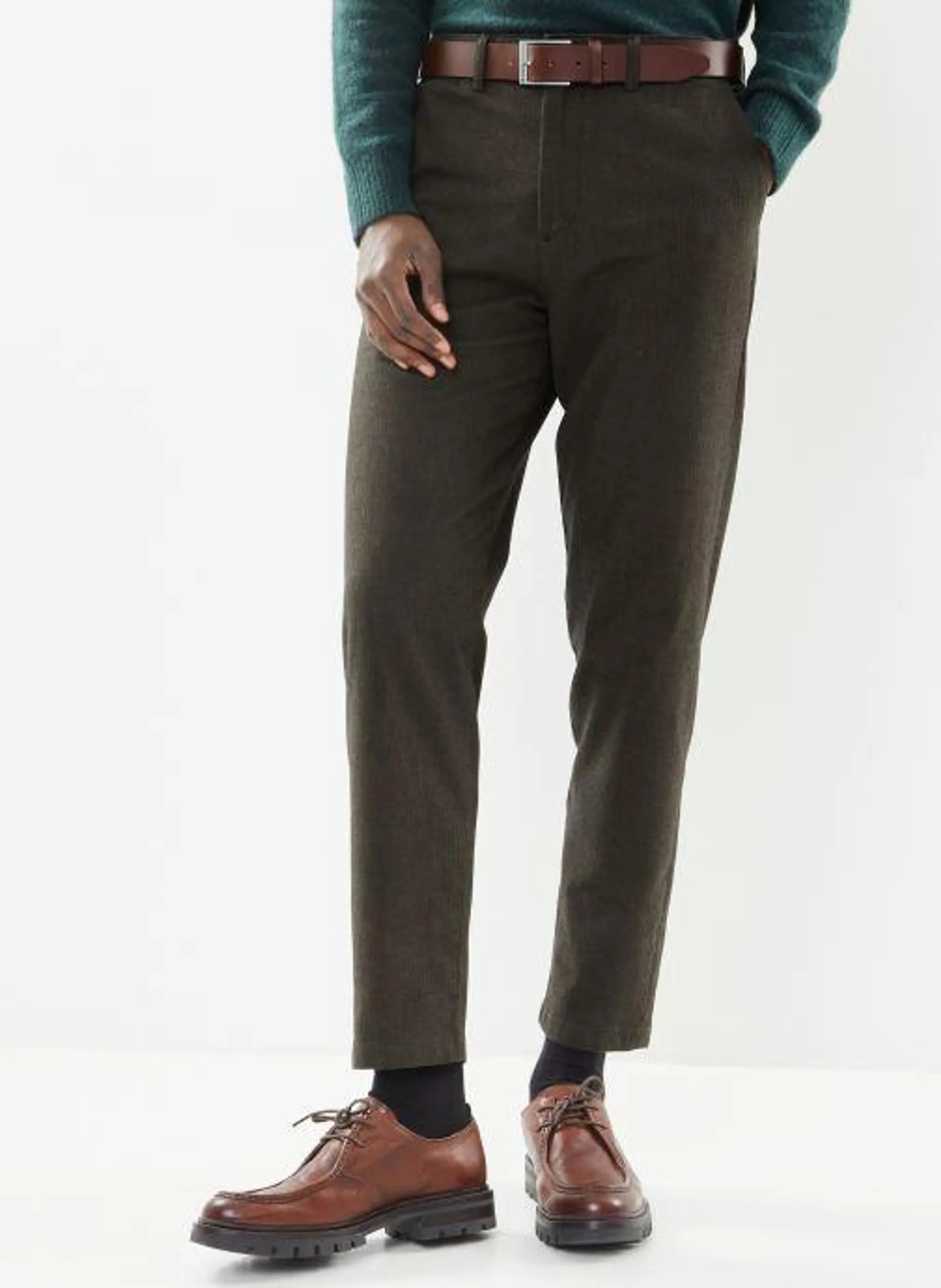 SLHSLIMTAPE-MILES 172 BRUSHED PANTS W N - Groen