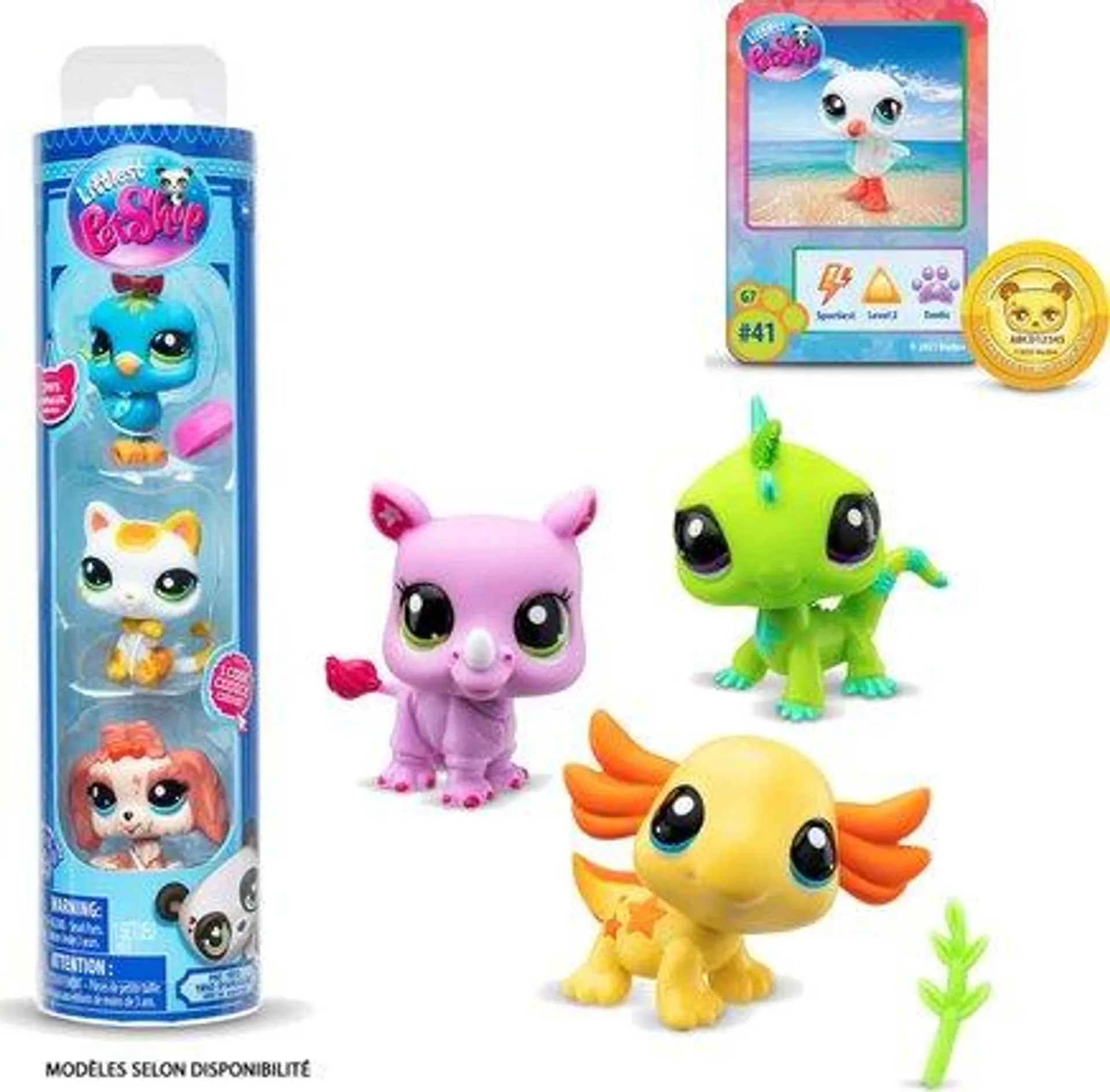 LITTLEST PET SHOP - TUBE DE 3 PETS SURPRISE