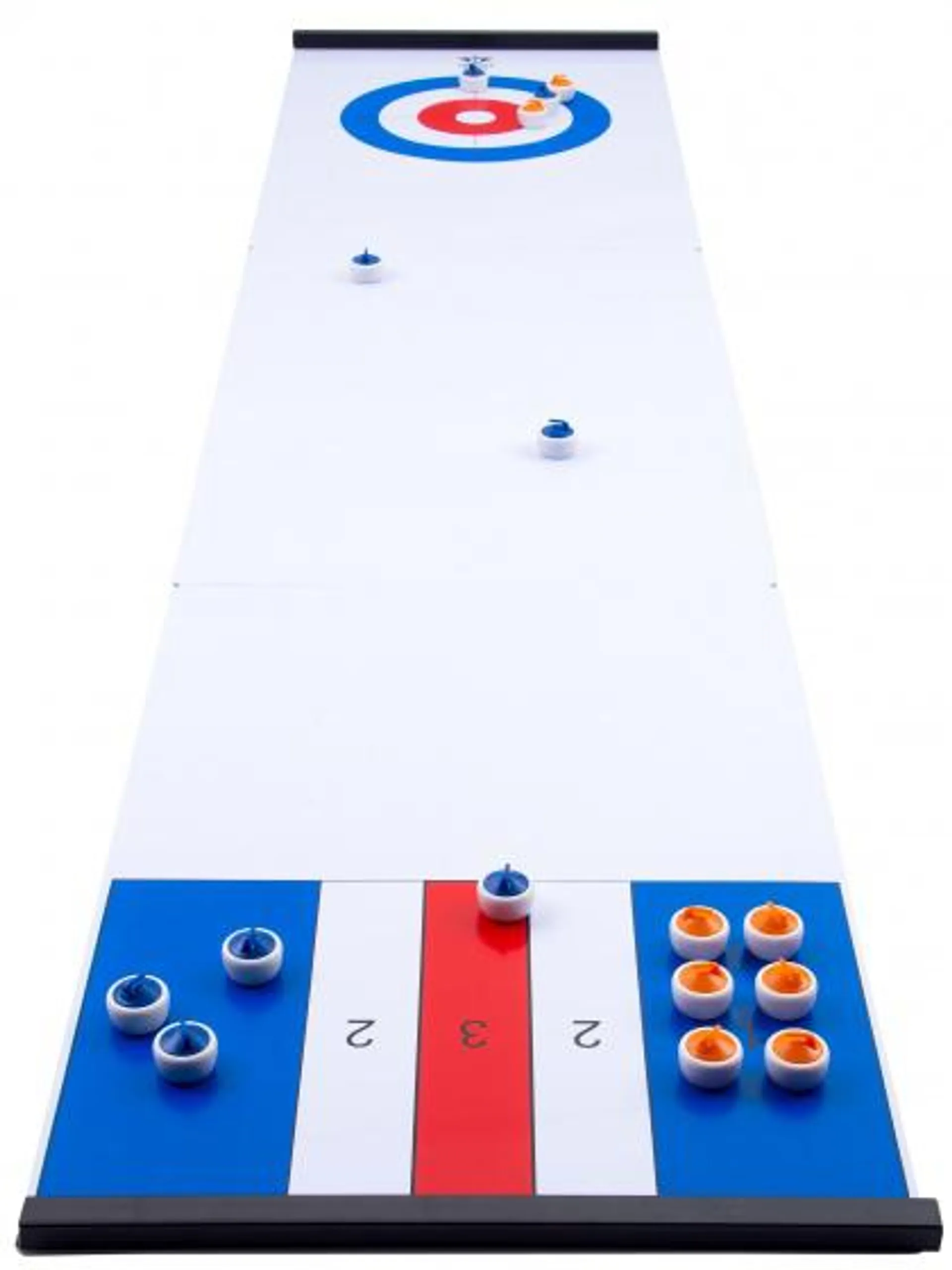 Engelhart speelbord voor curling en shuffle wit 180 x 39 cm