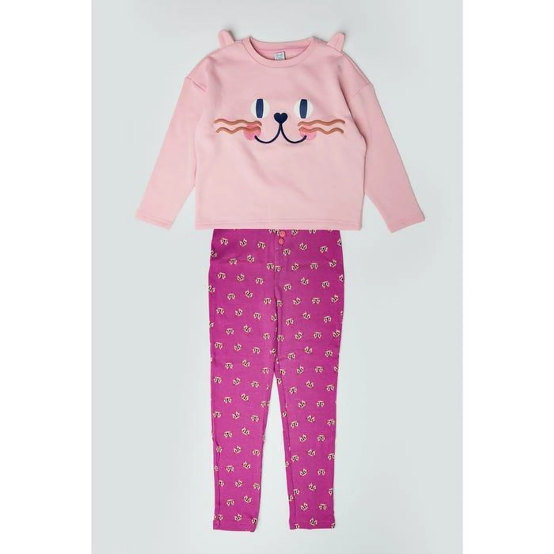 Kids pyjamaset met katten