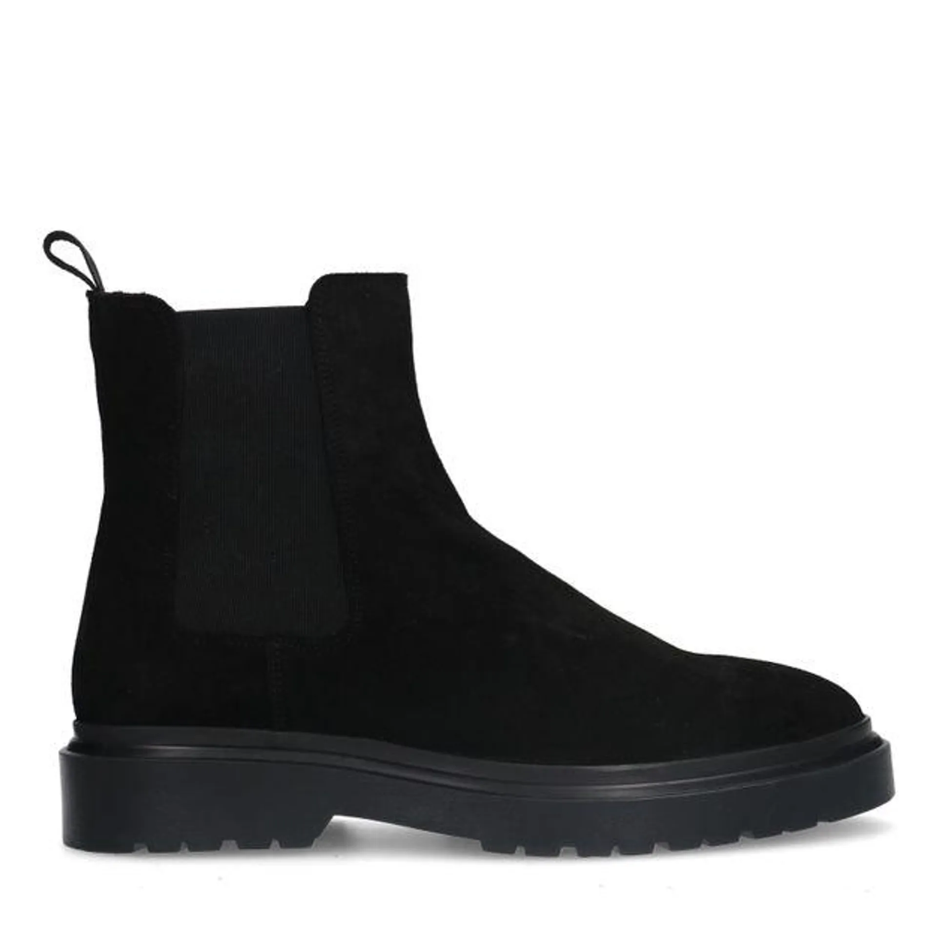 Zwarte suède chelsea boots