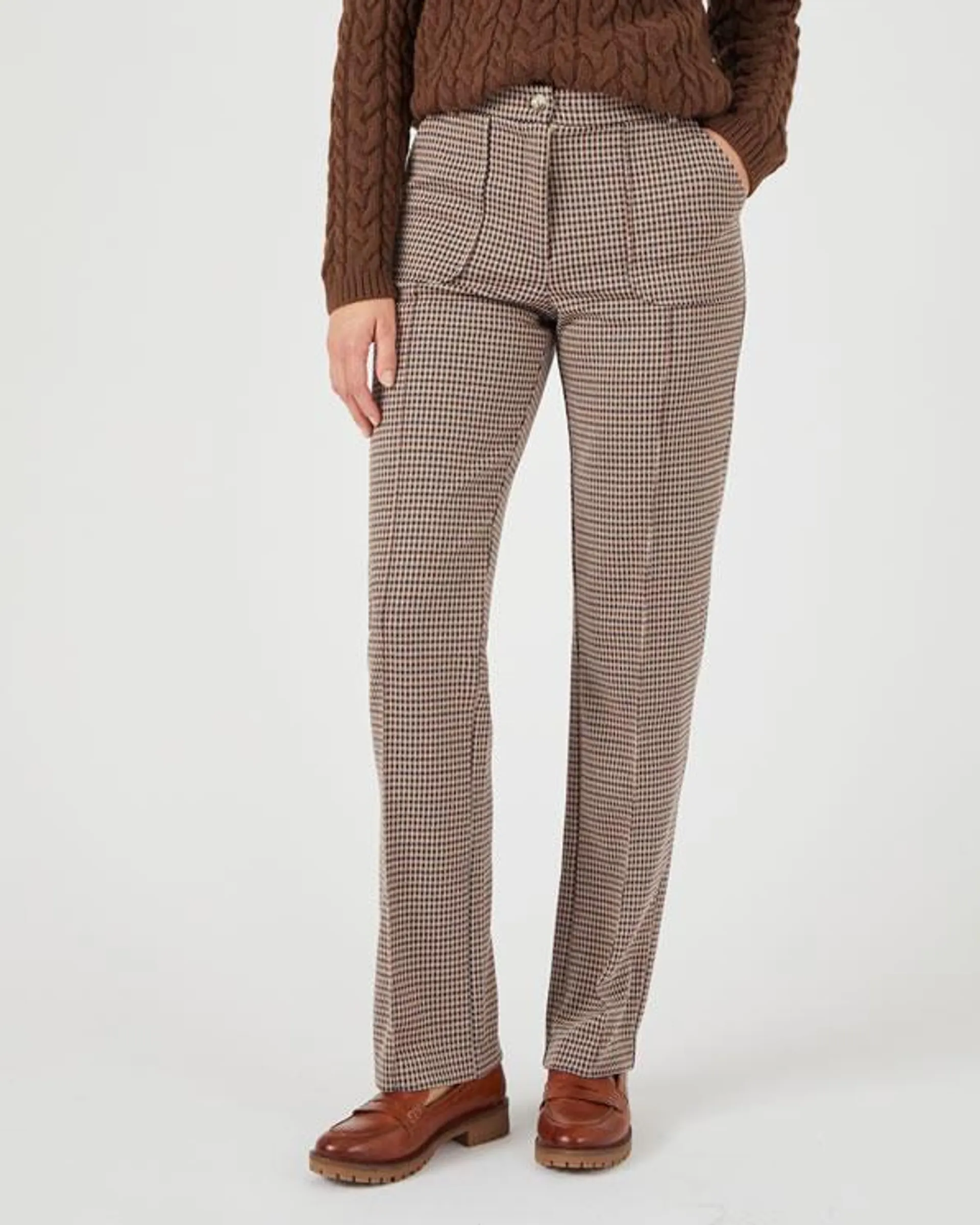 Broek tricot Milano jacquard