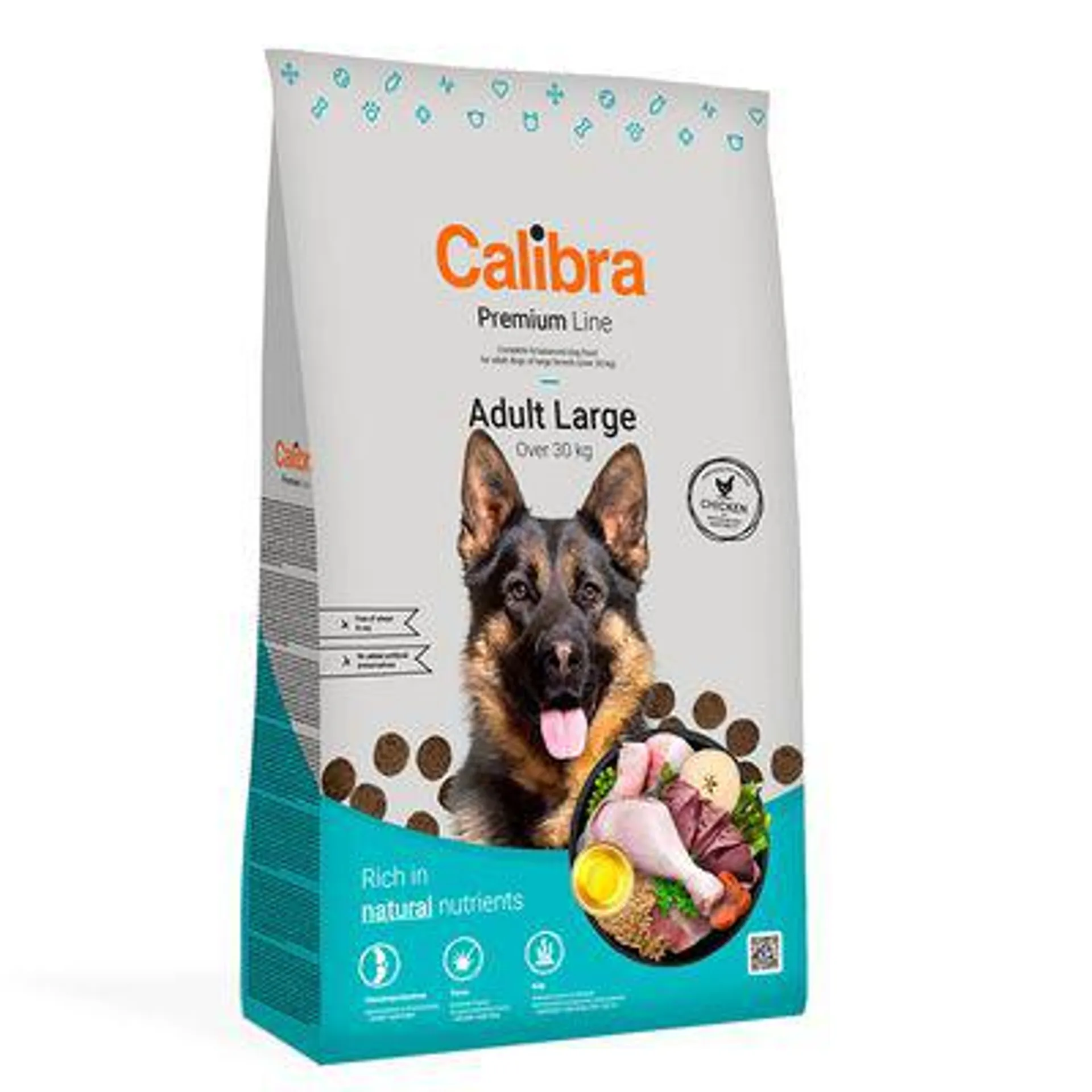 Calibra Dog Premium Line Adultes Grandes Races Poulet