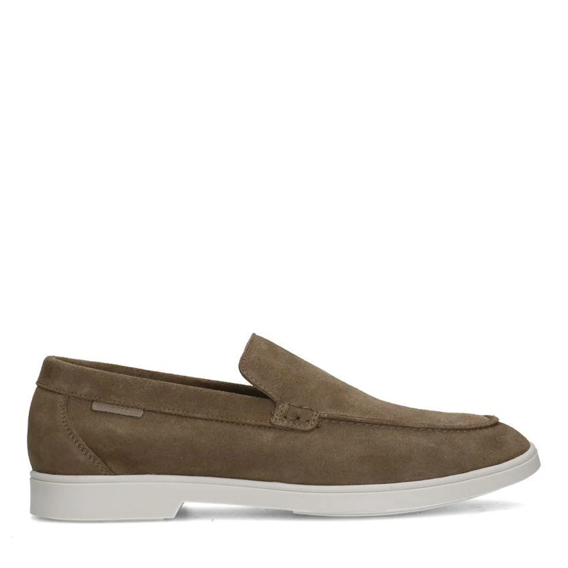 Taupe suède loafers