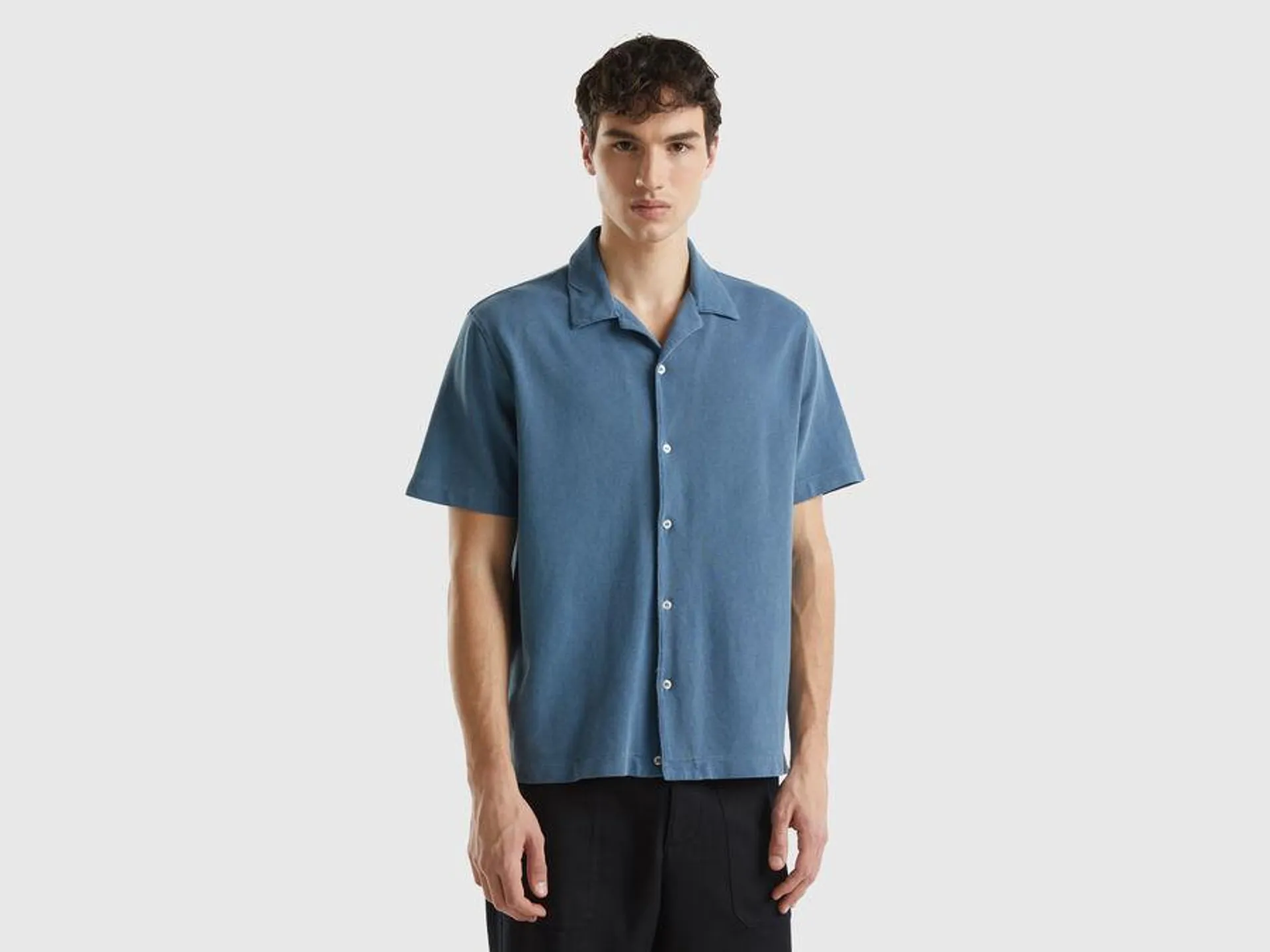 Organic cotton pique shirt