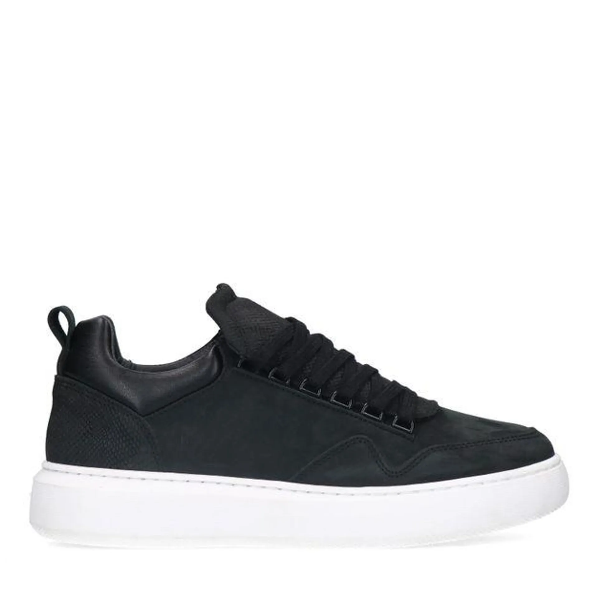 Zwarte sneakers van nubuck