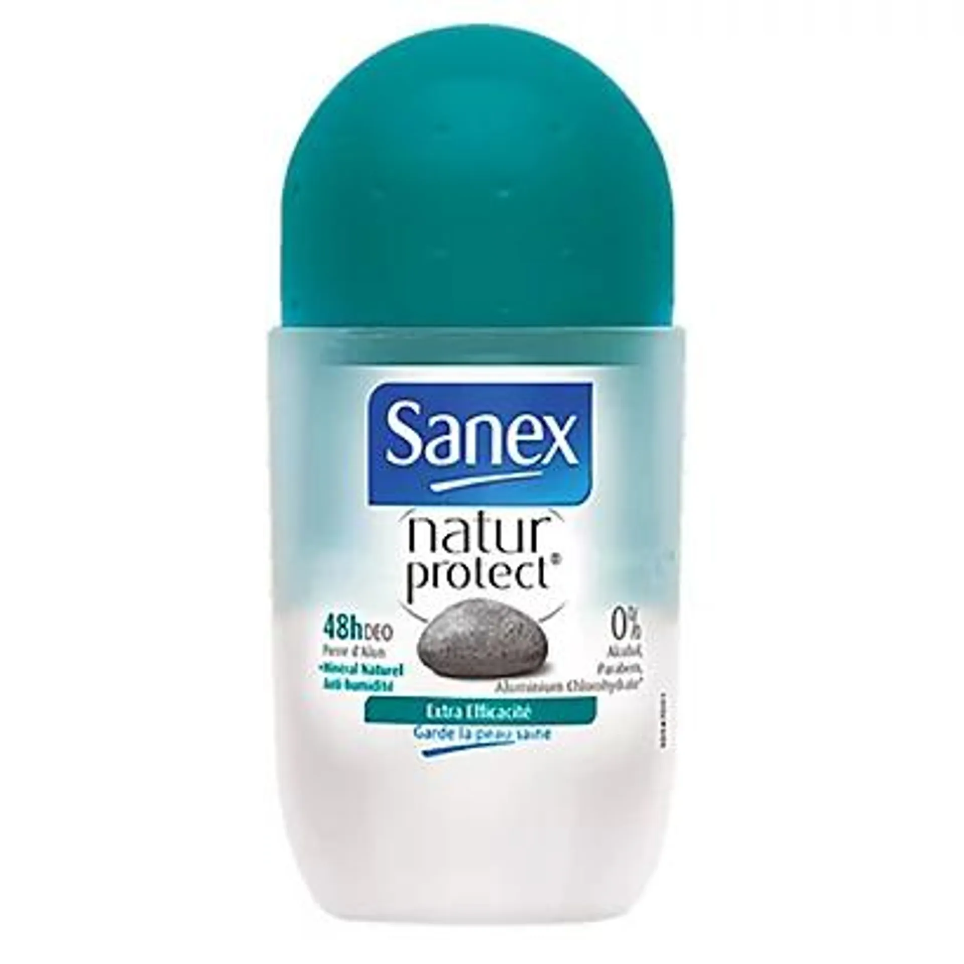 Deodorant roll on Sanex Natur Protect extra efficiënt, per flesje van 50 ml