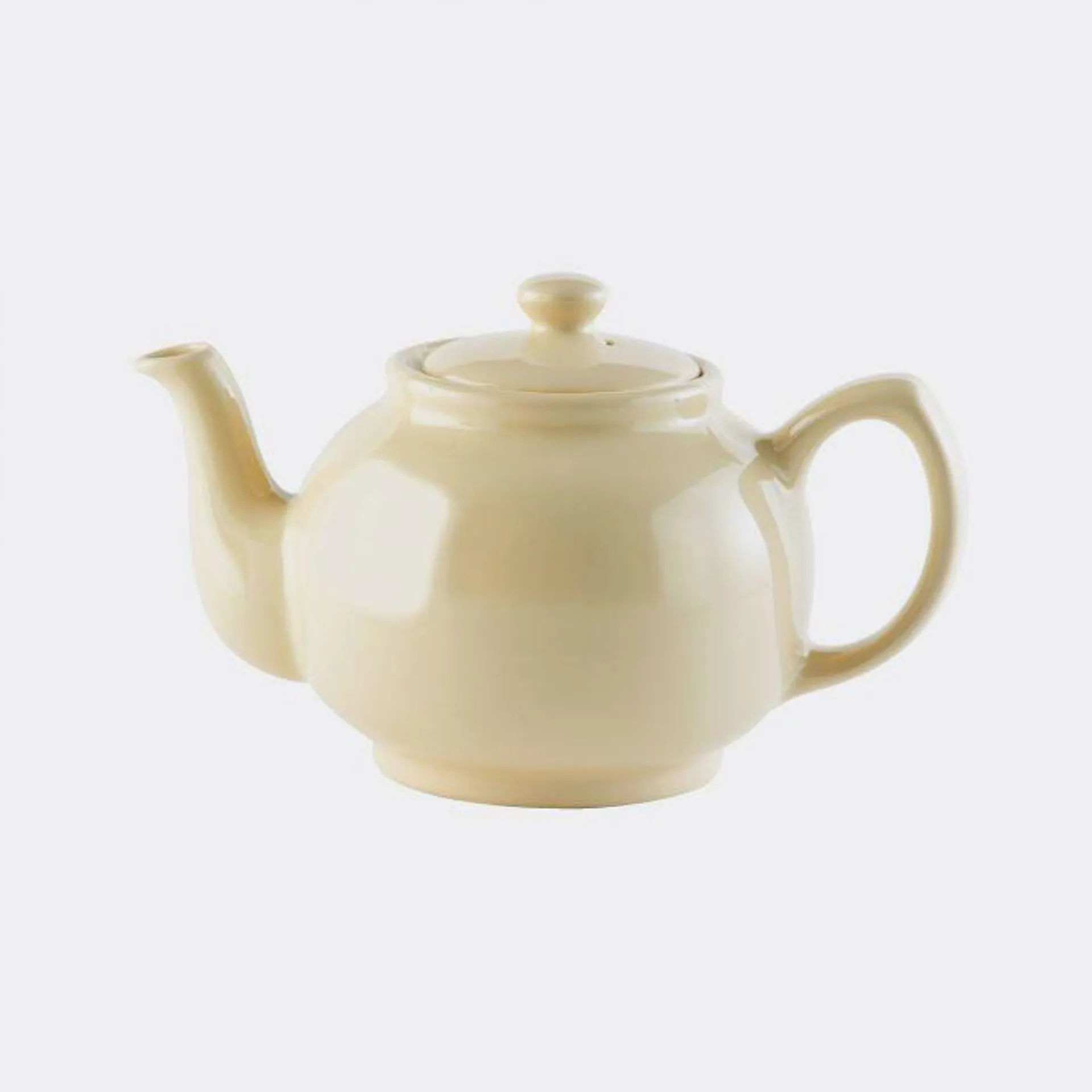 Theepot in aardewerk crème 1,1l