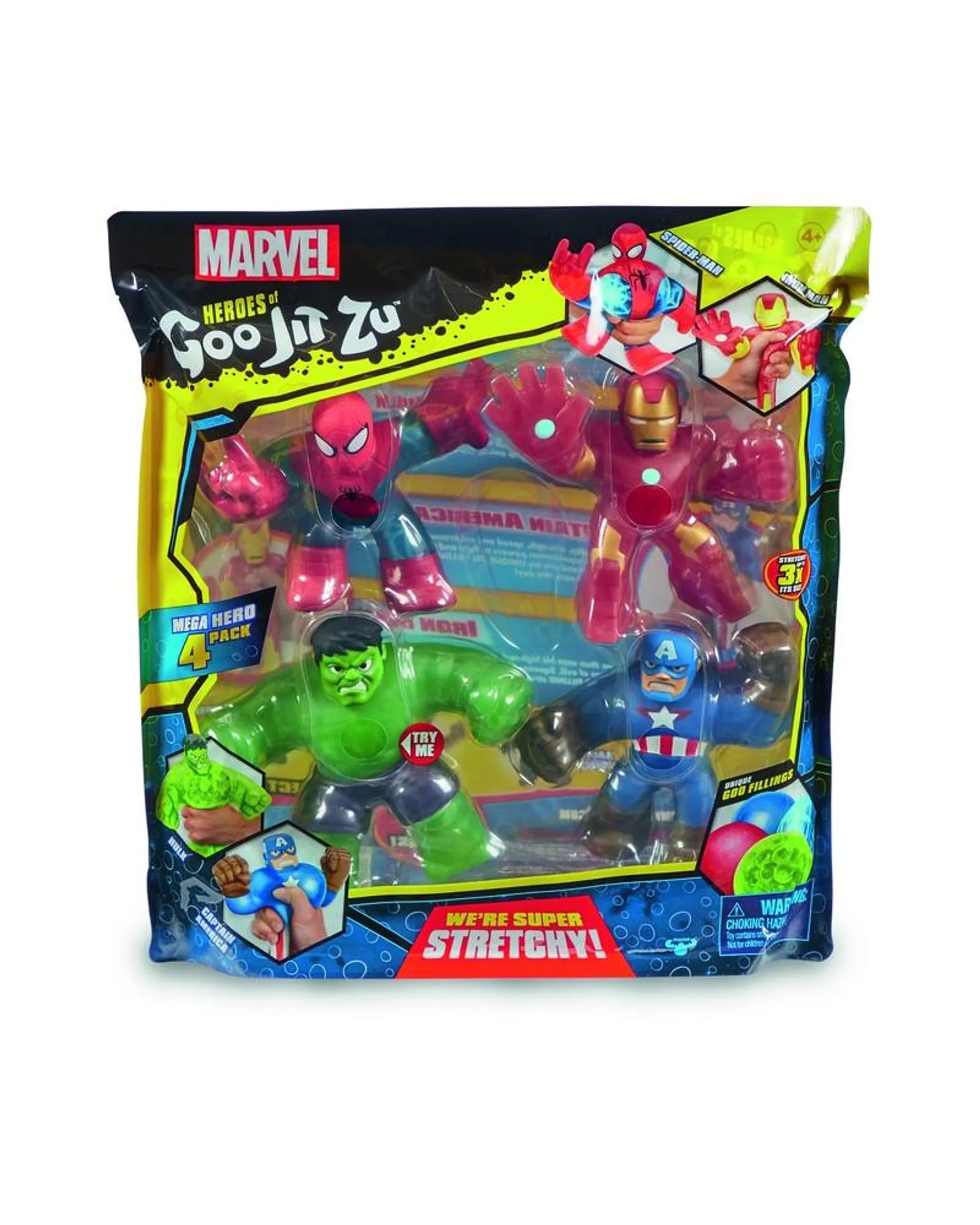 GO JI TSU PACK 4 FIGURINES MARVEL