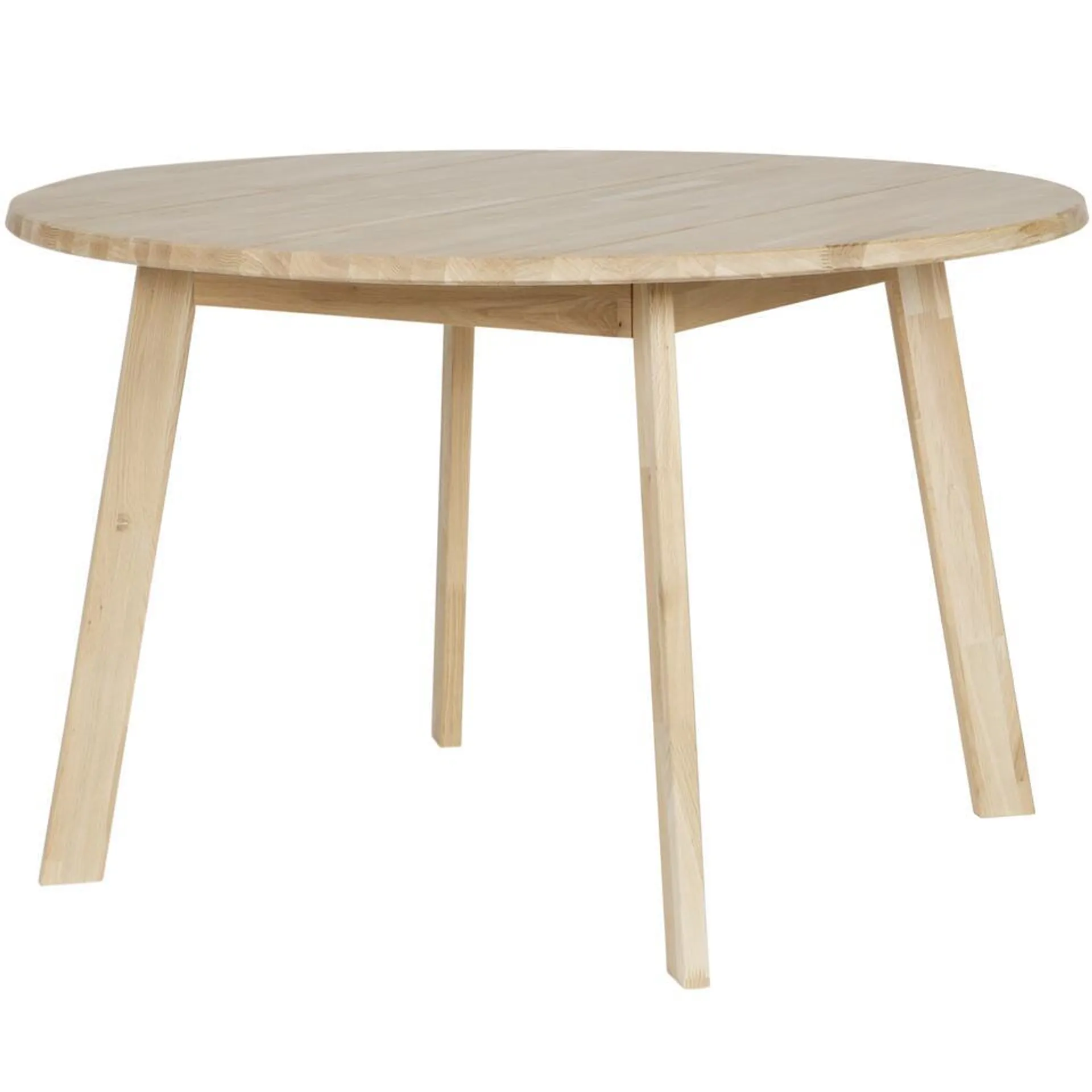 WOOOD Disc Eettafel - Eiken - Onbehandeld - 74x120x120