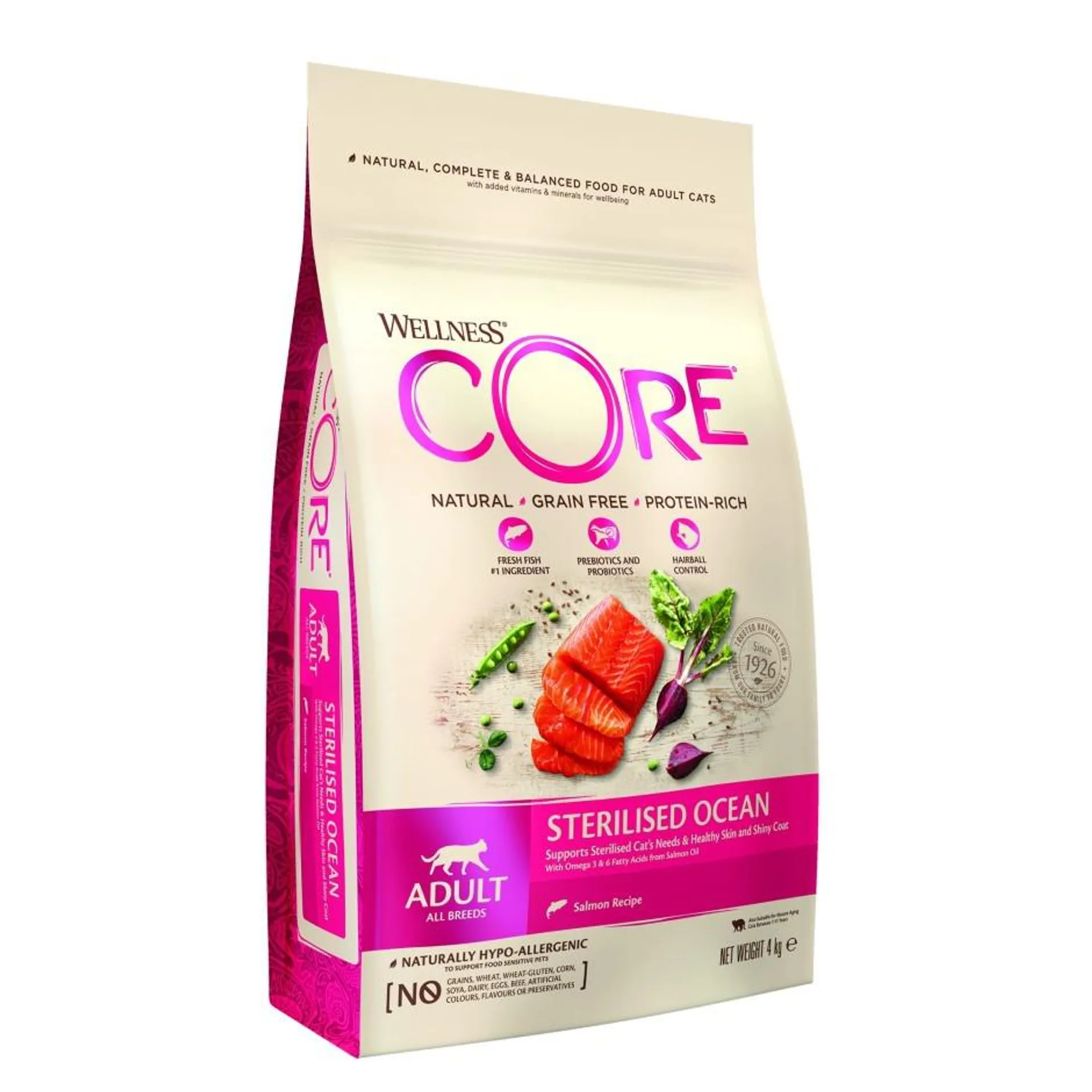 Wellness Core dry cat sterilised salmon 4kg