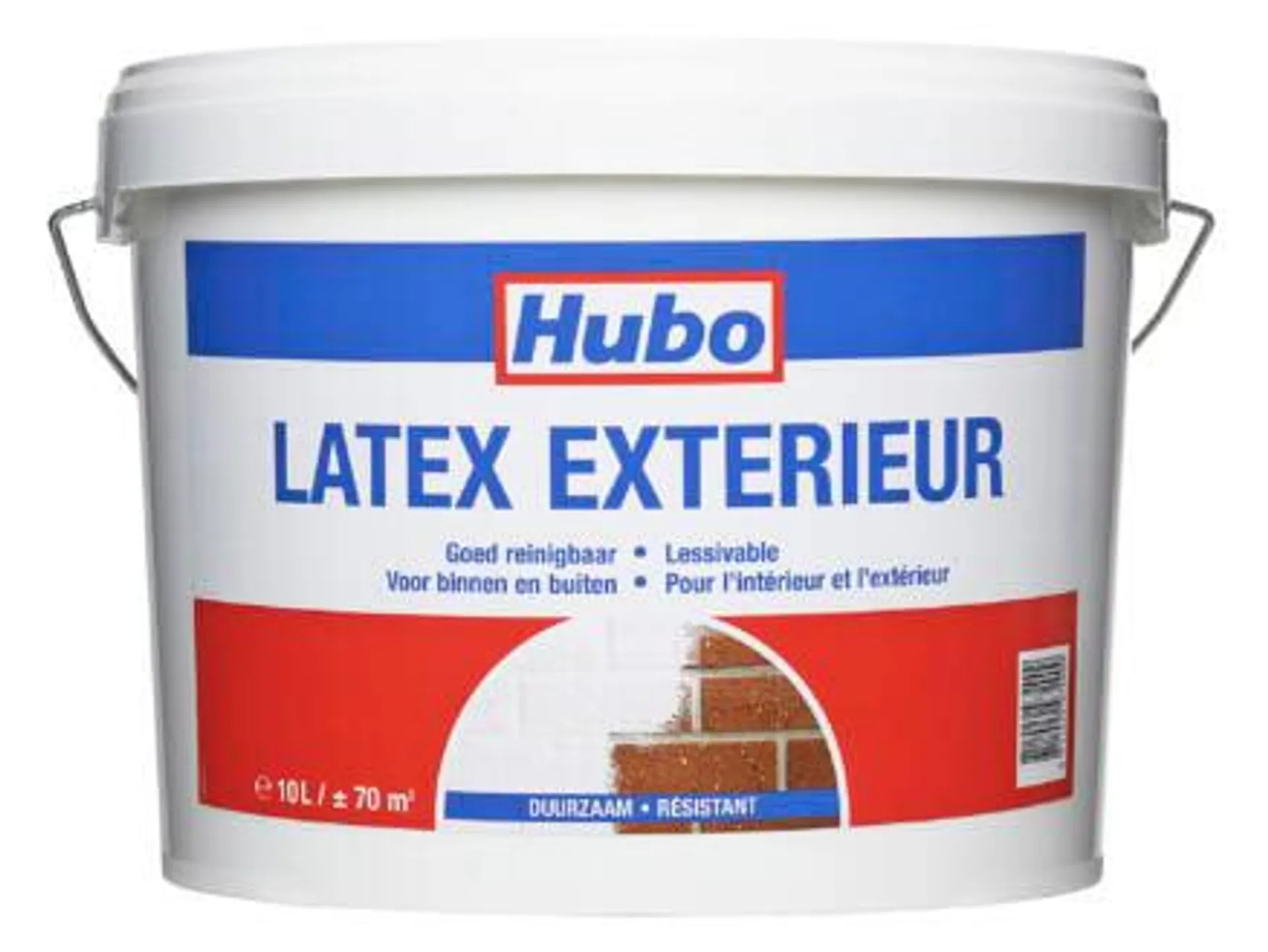 Hubo muurverf latex buiten 10l wit