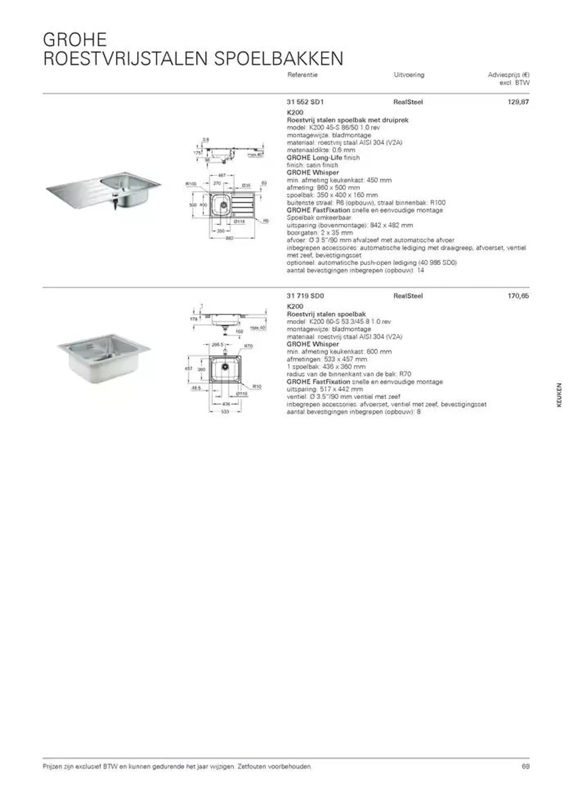 Catalogus Keuken van 16 oktober tot 31 december 2024 - folder pagina 69