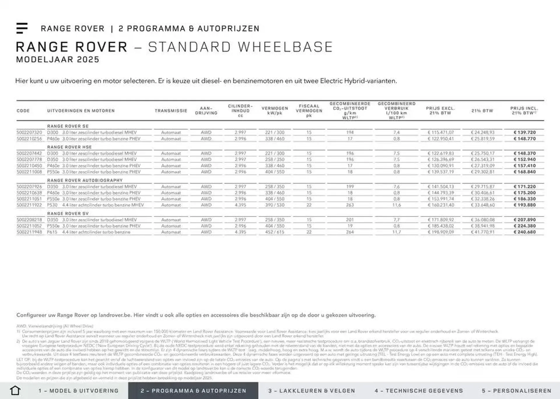 Specificatielijst van 16 oktober tot 4 april 2025 - folder pagina 8