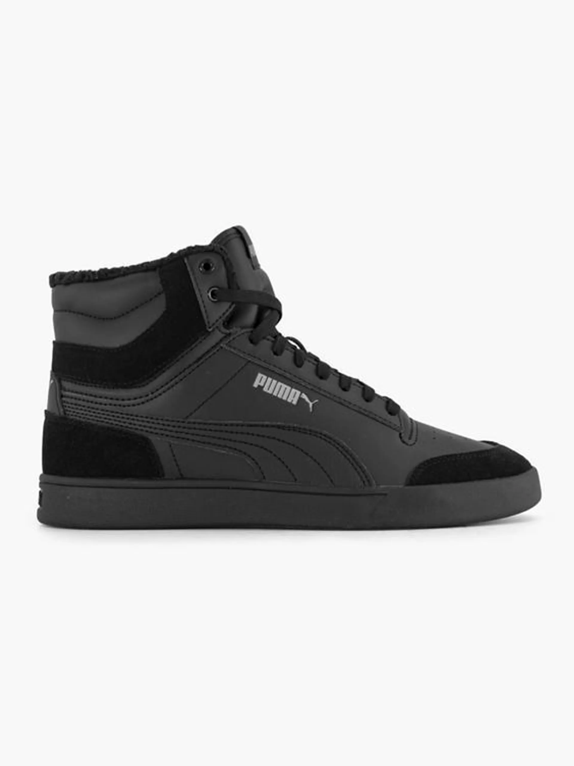 Zwarte Puma Shuffle Mid Fur