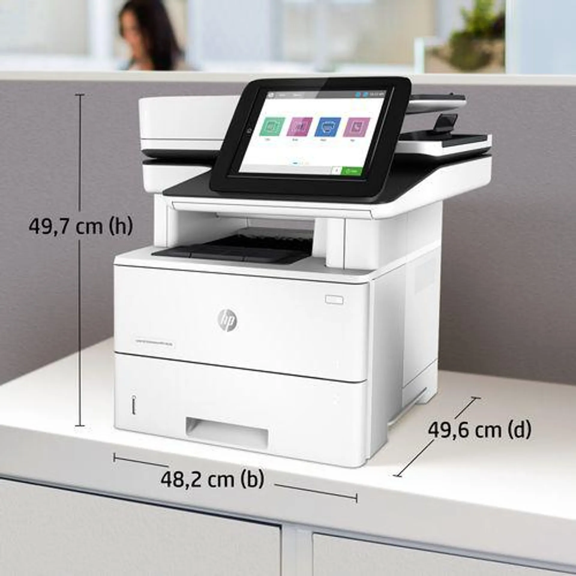 HP LaserJet Enterprise MFP M528dn, Printen, kopiëren, scannen en optioneel faxen, Printen via usb-po