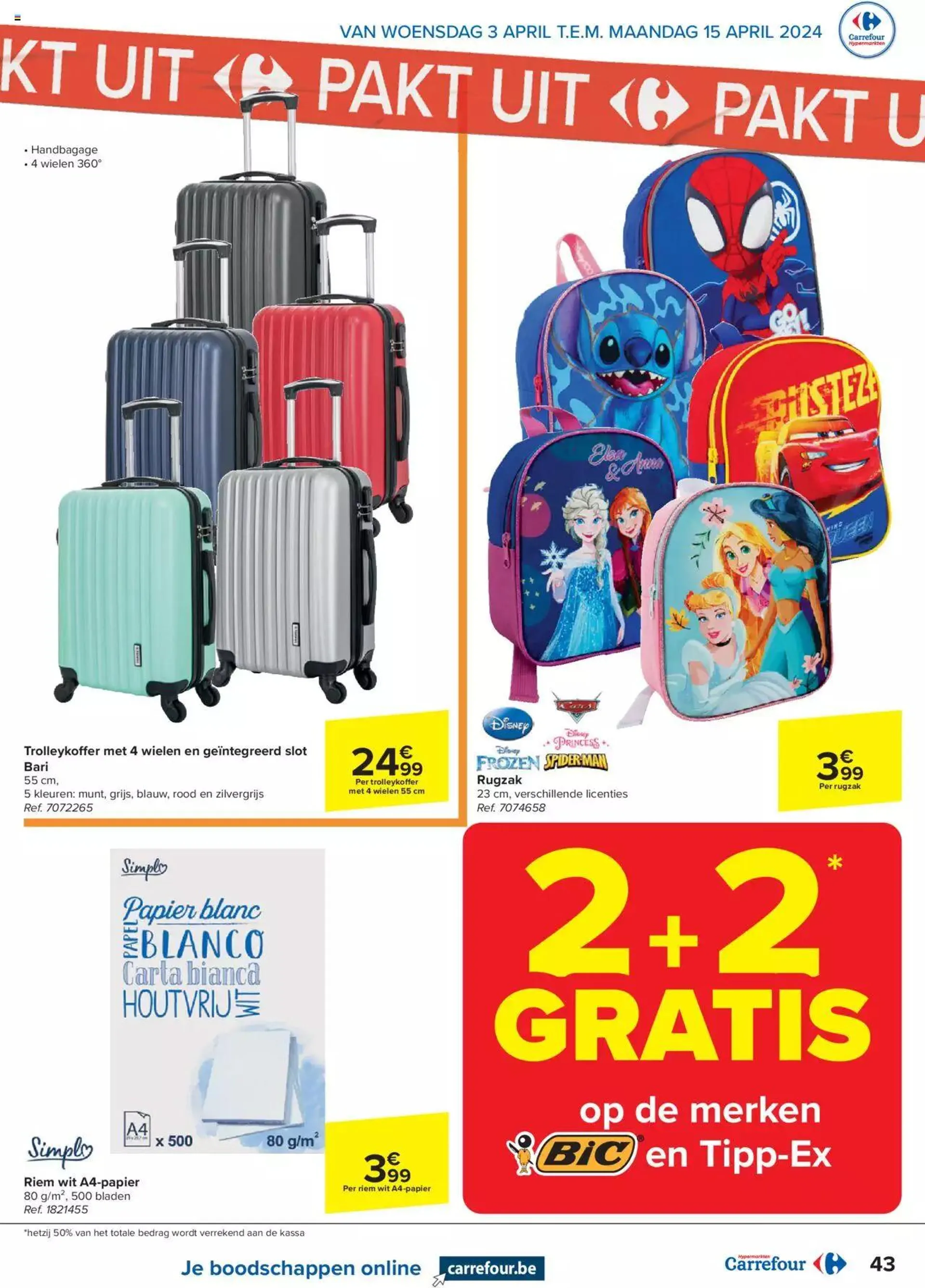 Carrefour folder week 14/15 van 15 april tot 31 december 2024 - folder pagina 43