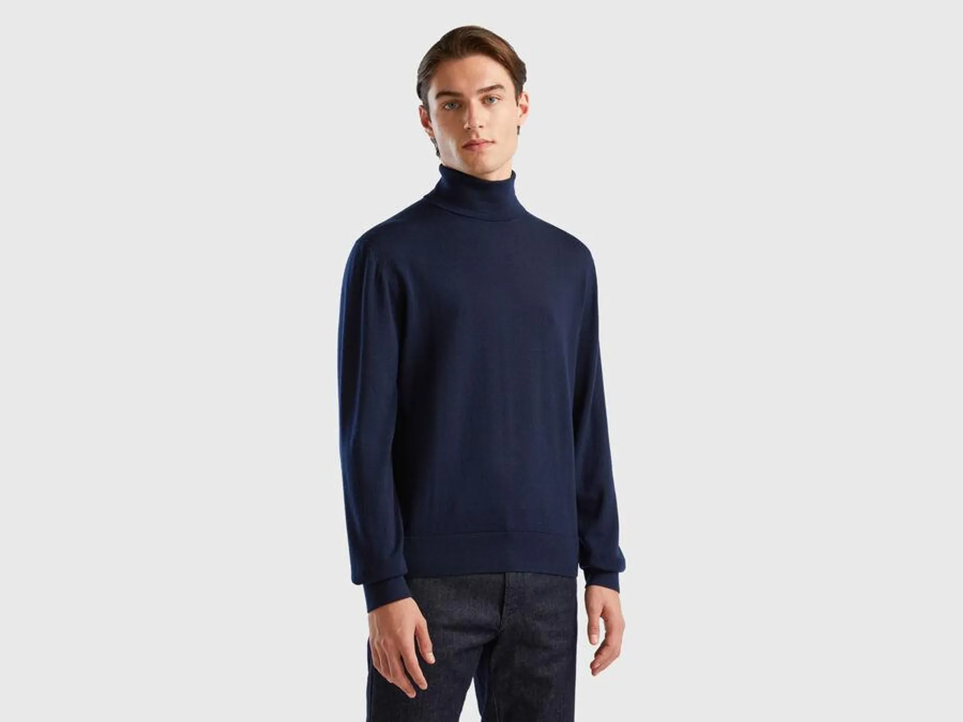 Turtleneck in pure Merino wool