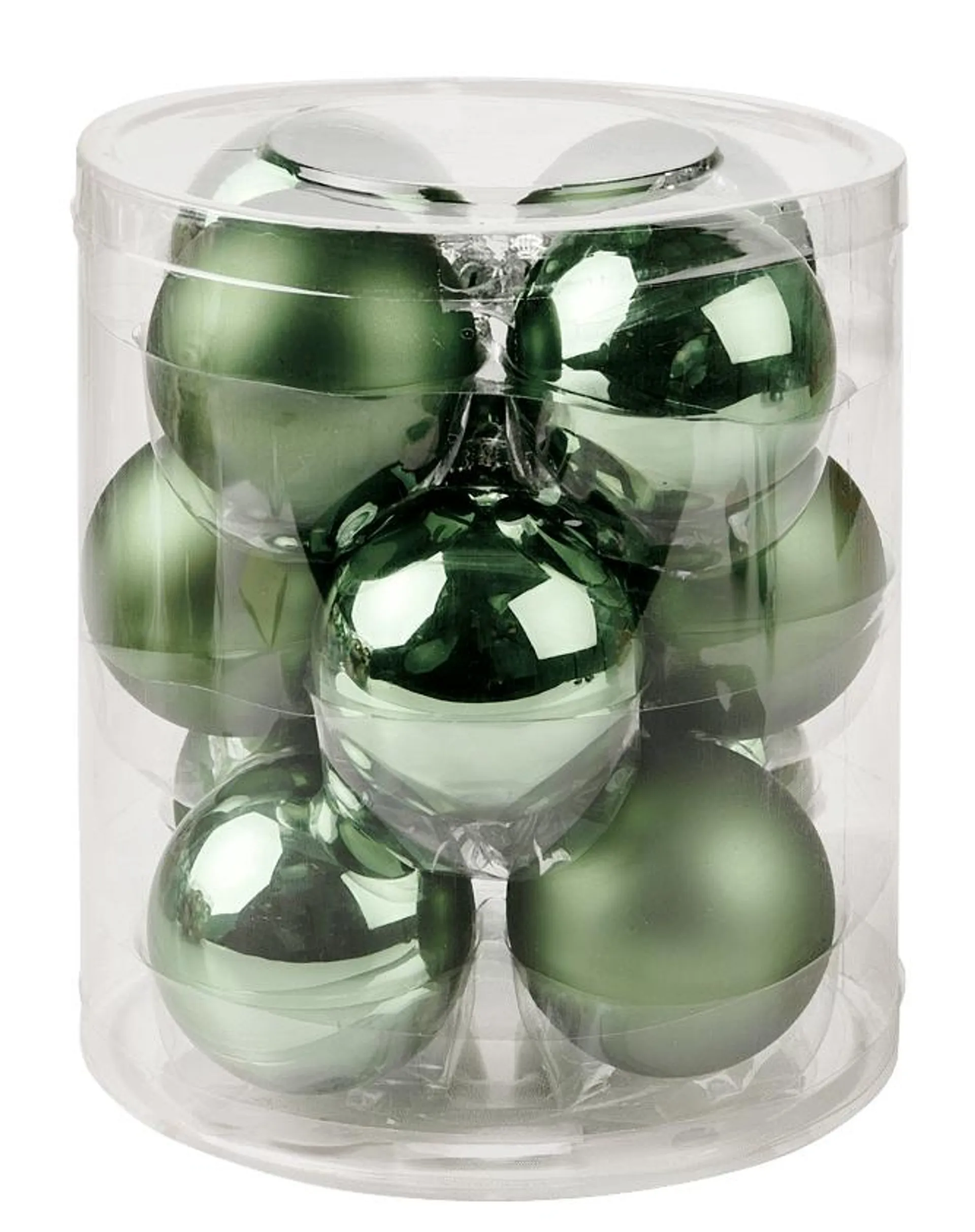 MINT Kerstbal set van 12 groen