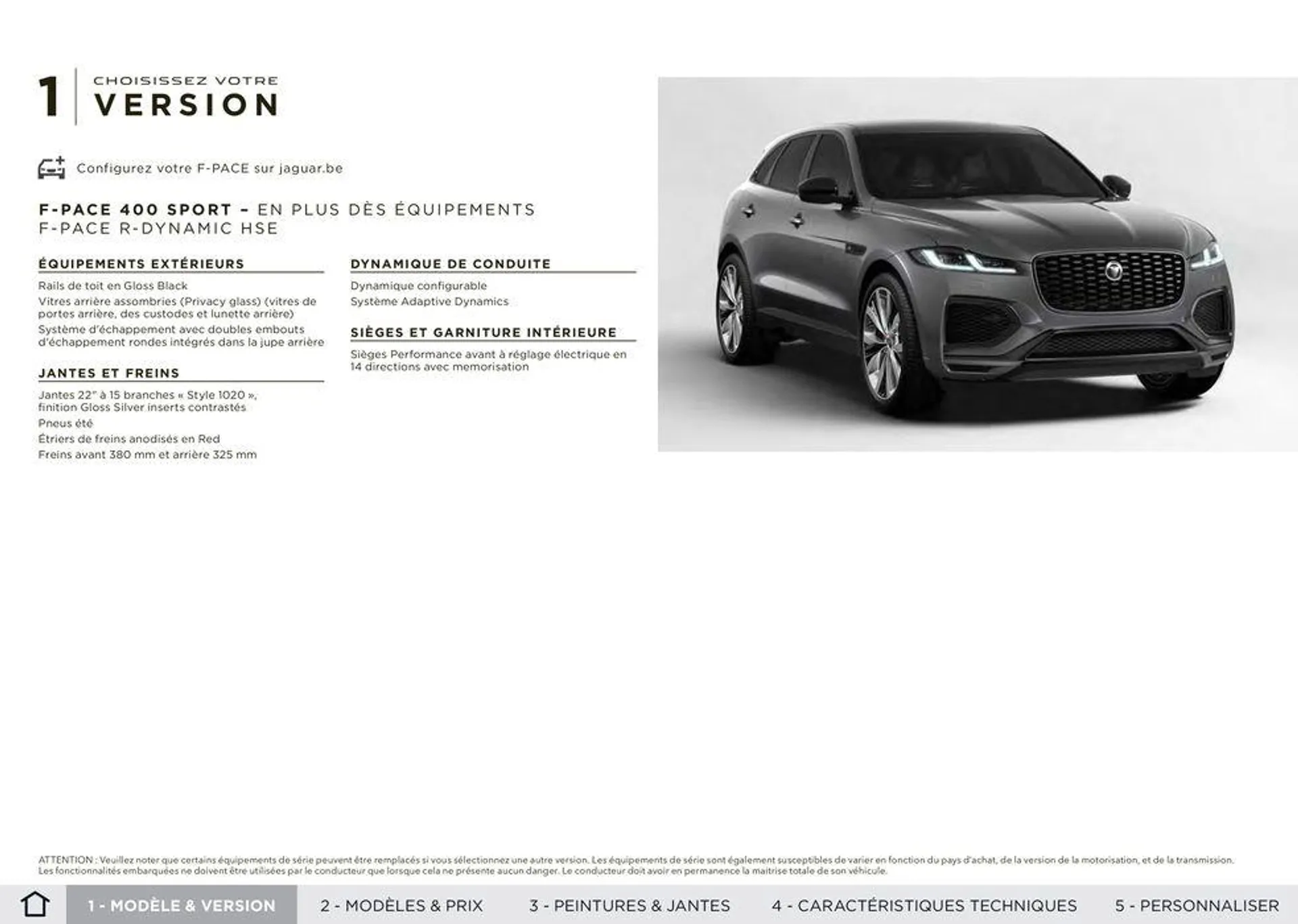 F-PACE van 5 oktober tot 5 oktober 2024 - folder pagina 8