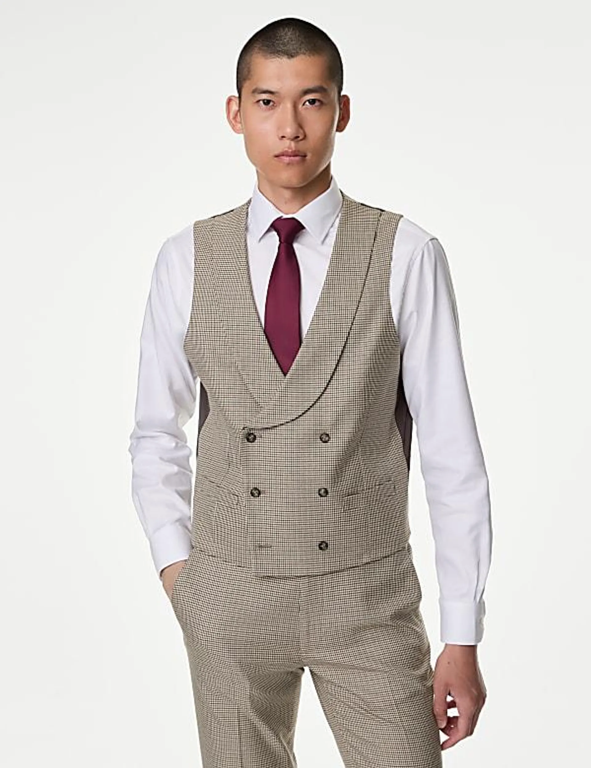 Puppytooth Stretch Waistcoat