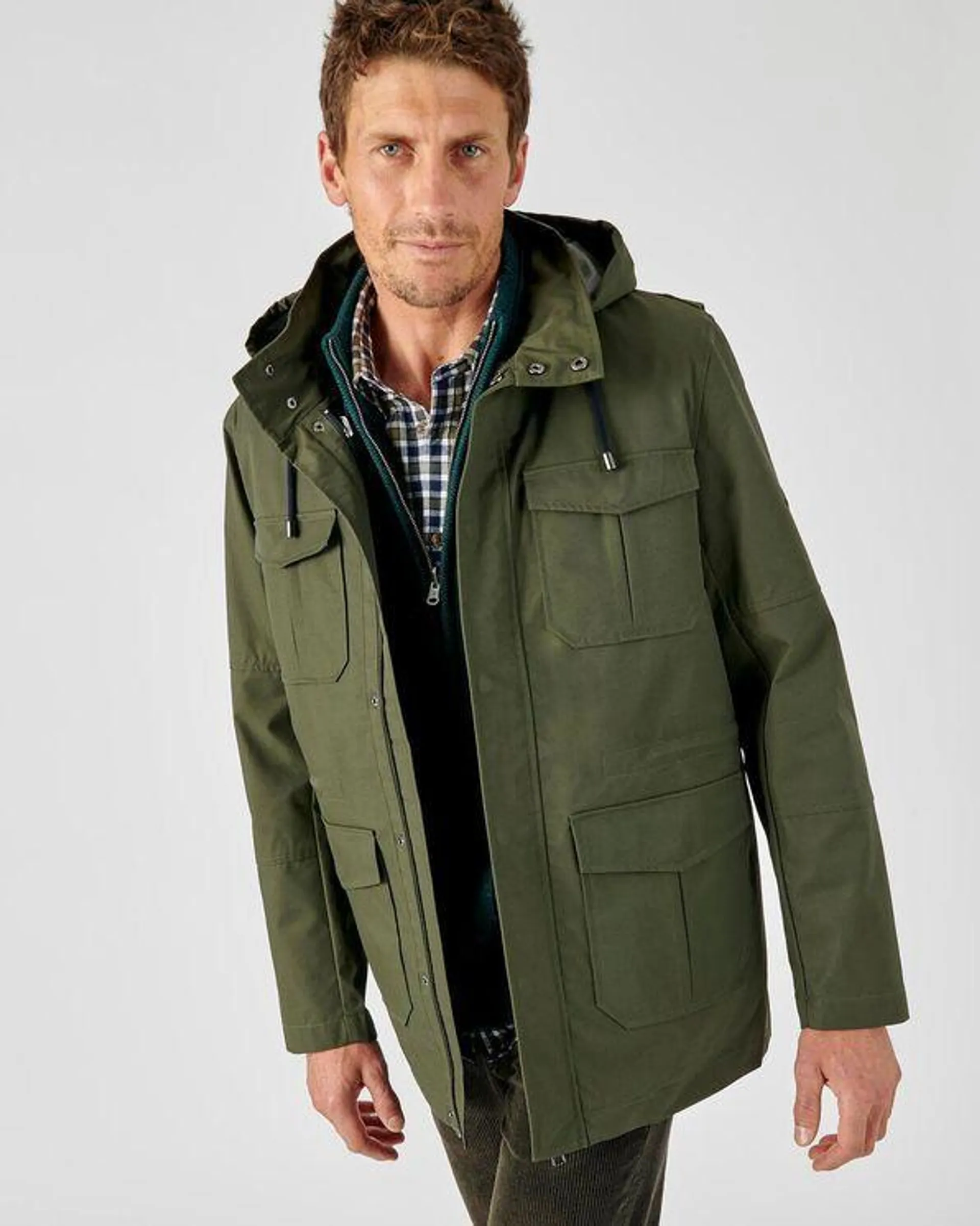 Waterafstotende parka, 3-in-1, uitneembaar vest in Thermolactyl