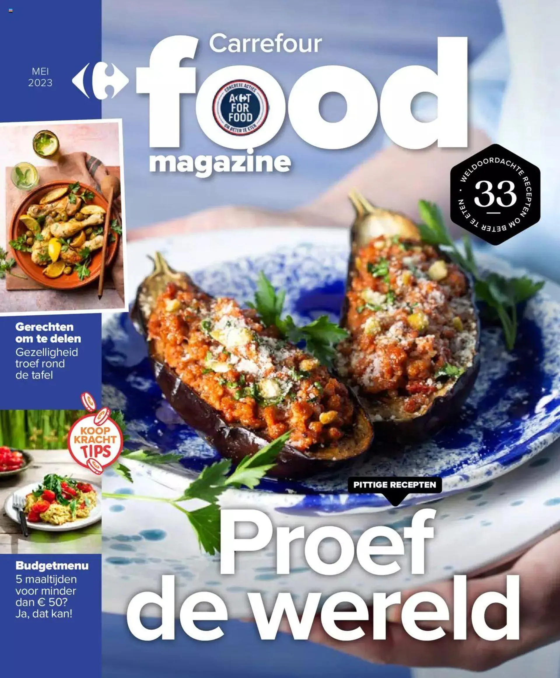 Carrefour folder - Food Magazine Mei 2023 - 0
