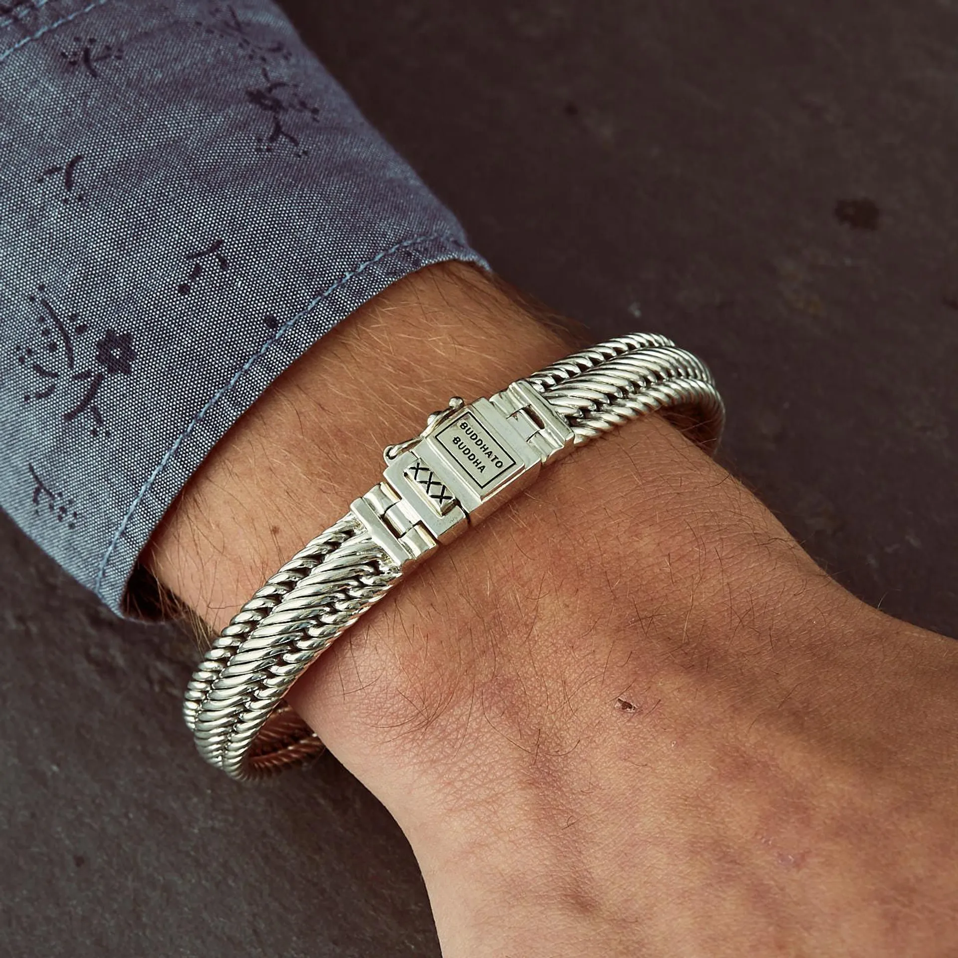 Edwin 925 Sterling Zilveren Armband (Lengte: 16.00 - 21.00 cm)