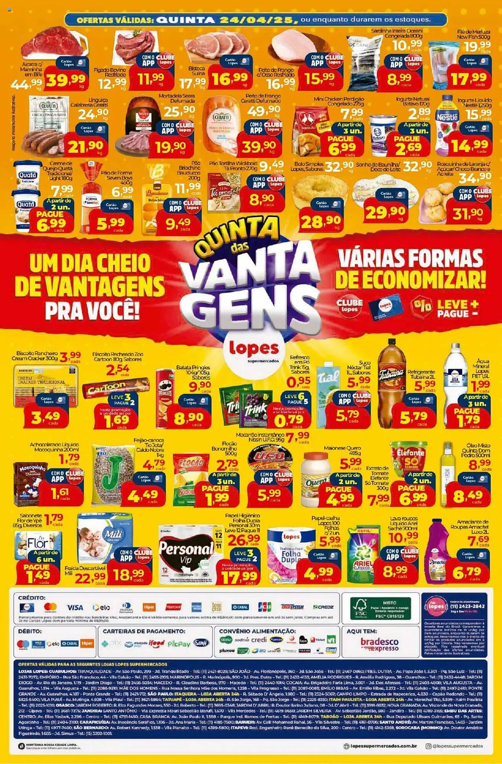 Encarte de Catálogo Lopes Supermercados 22 de abril até 24 de abril 2025 - Pagina 2