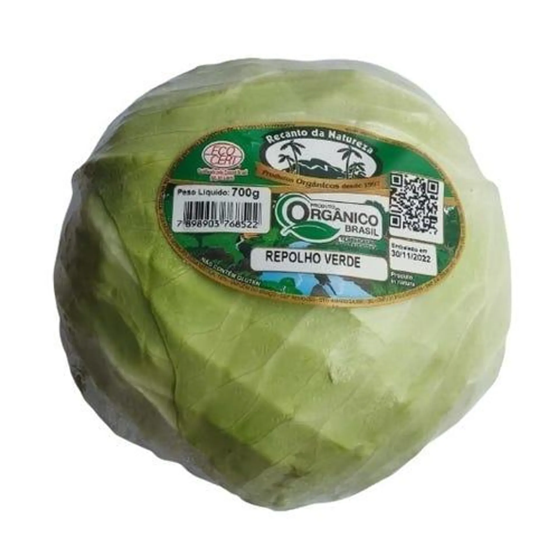 Repolho Verde Org 500g