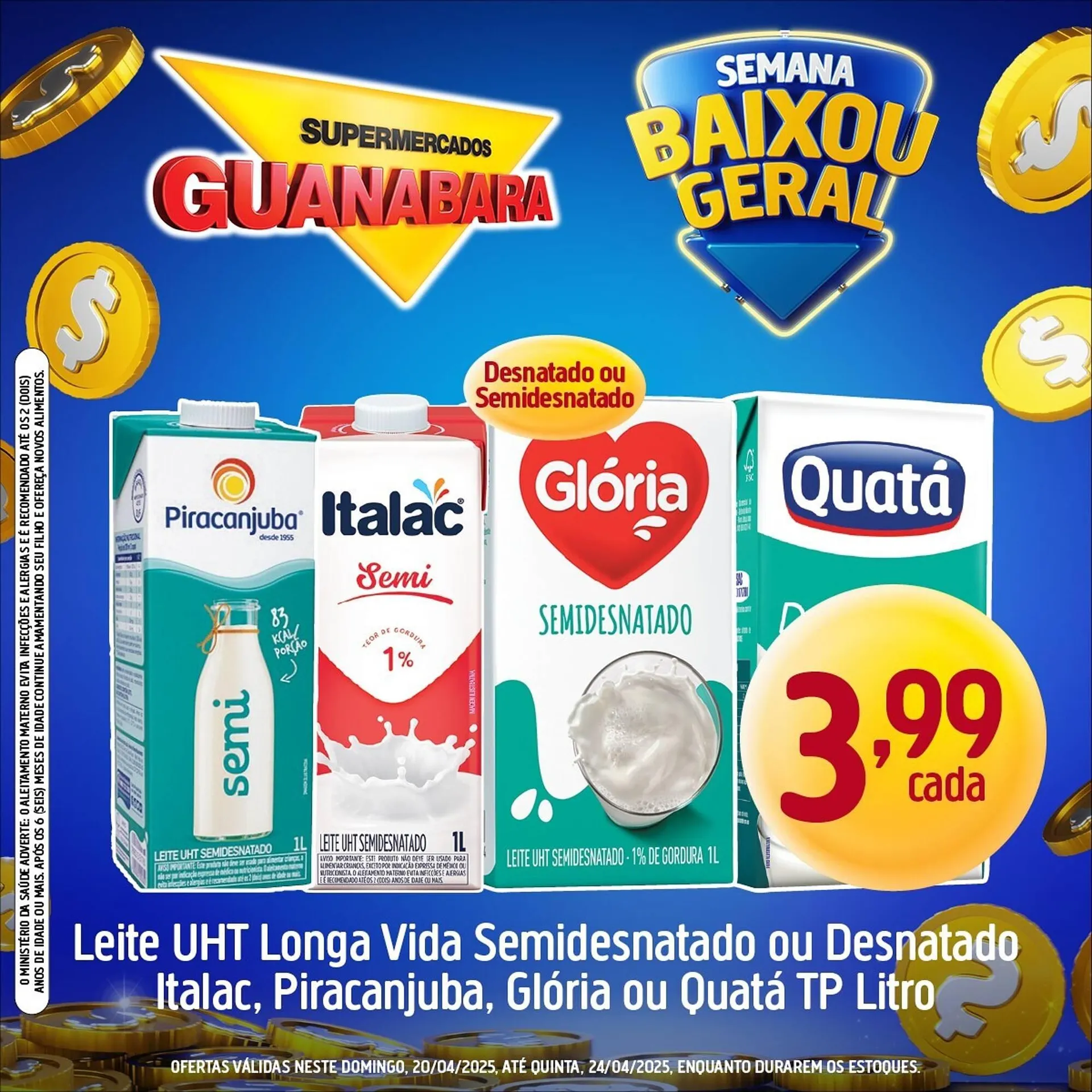 Encarte de Catálogo Supermercados Guanabara 20 de abril até 24 de abril 2025 - Pagina 2