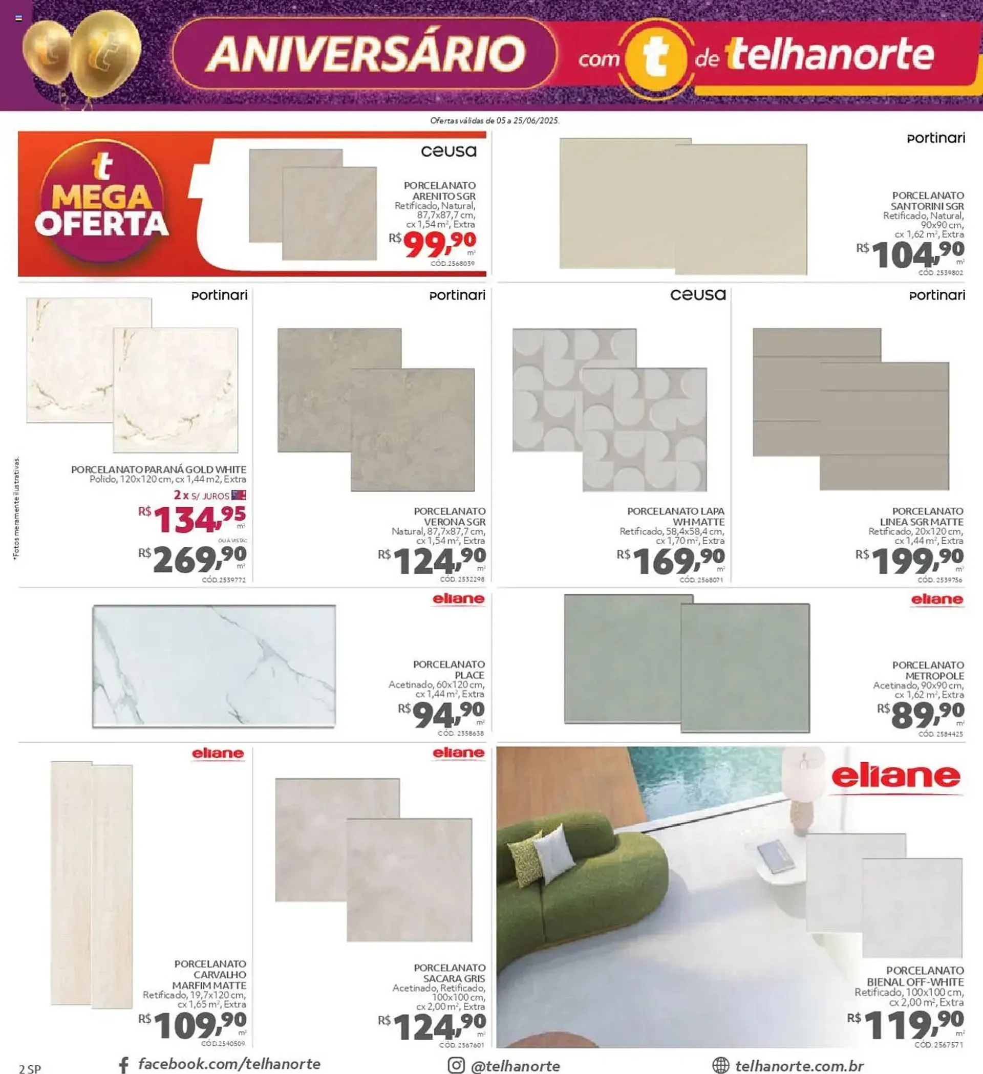 Encarte de Catálogo Telhanorte 5 de junho até 26 de junho 2025 - Pagina 2