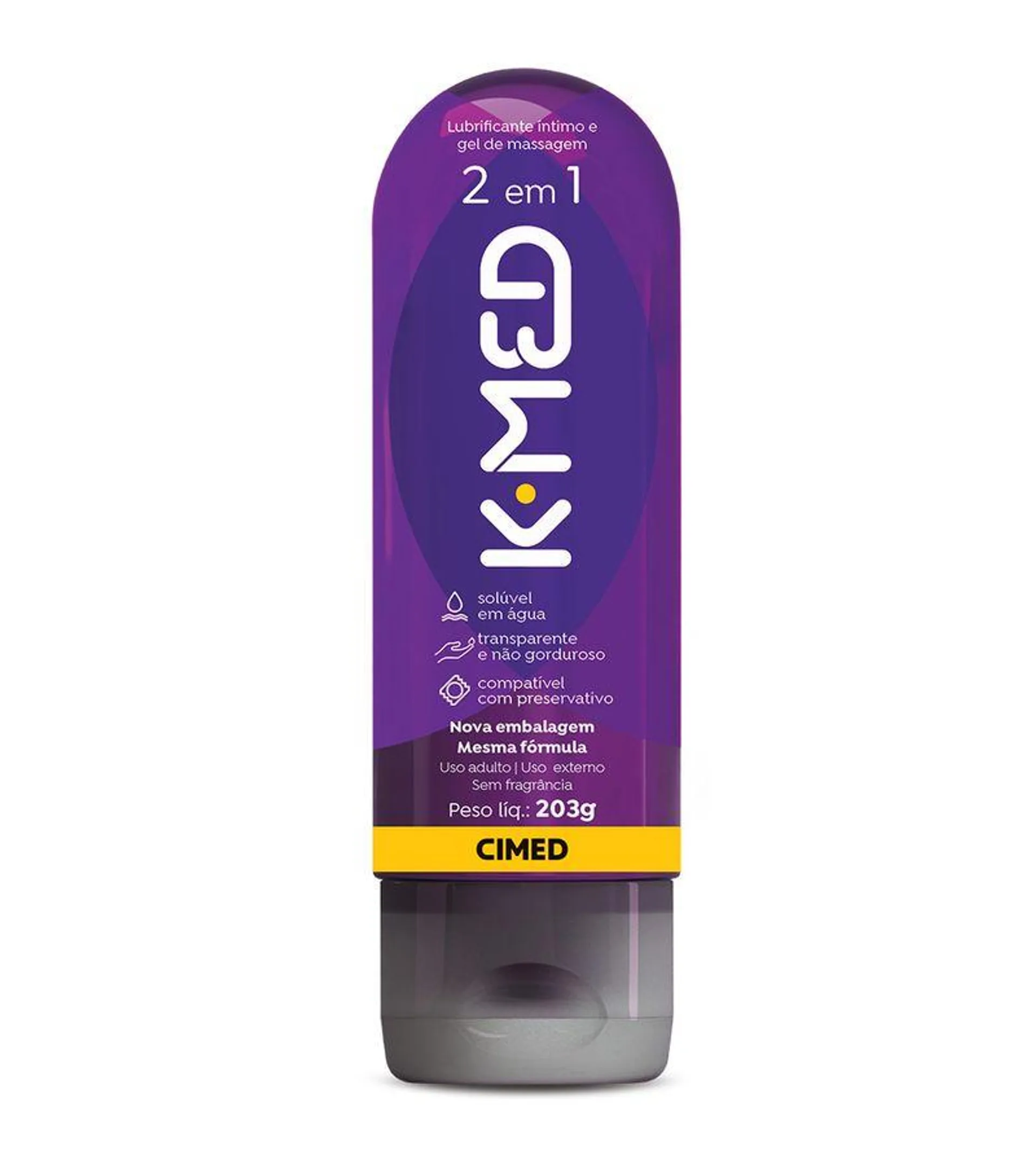 K-med 2 Em 1 Gel Lubrificante 203g