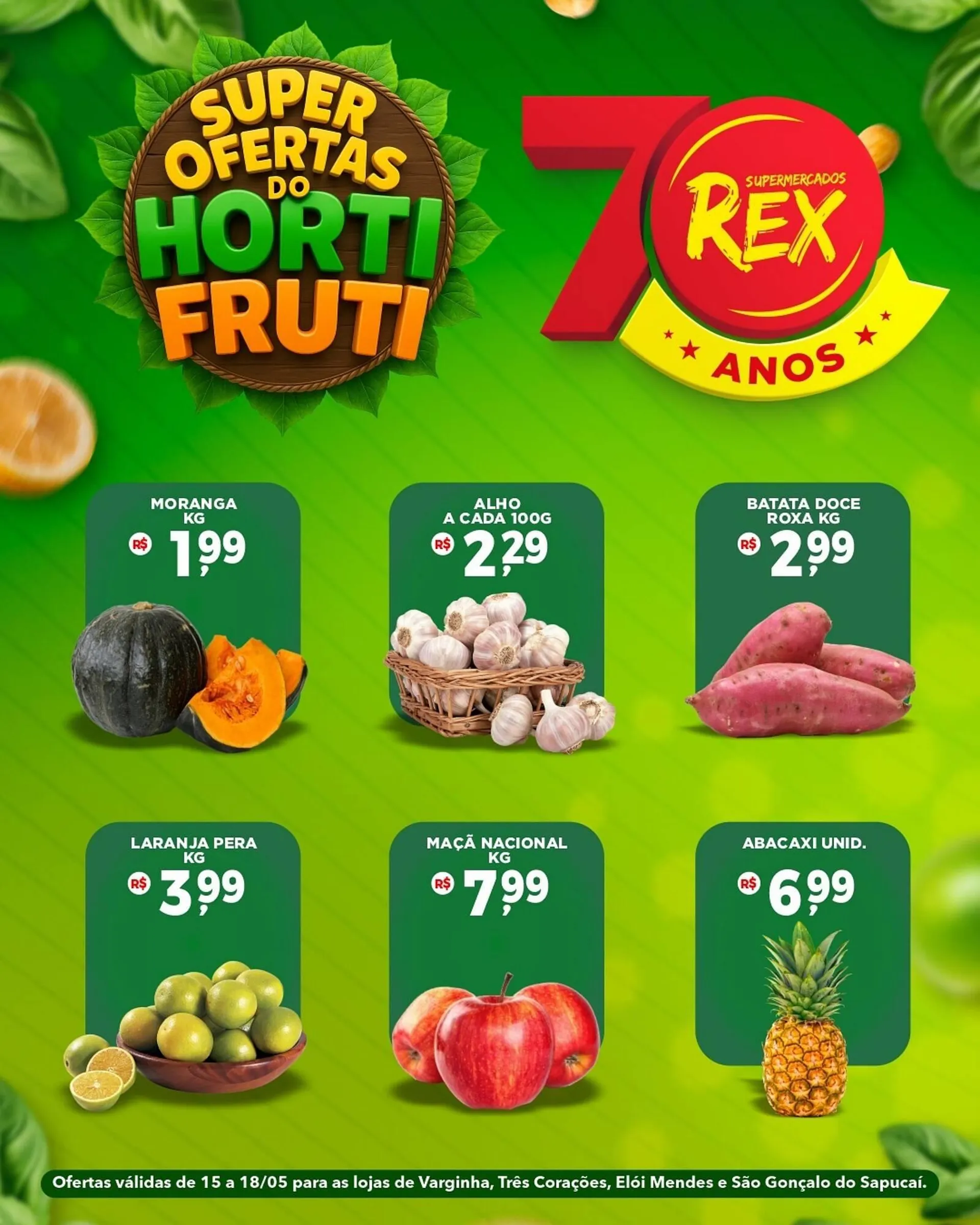 Encarte de Catálogo Supermercados Rex 15 de maio até 18 de maio 2025 - Pagina 1