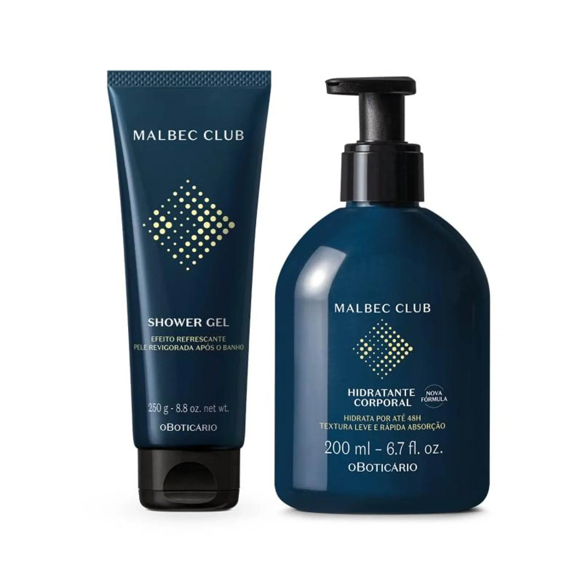 Combo Malbec Club: Shower Gel 250g + Hidratante Corporal 200ml