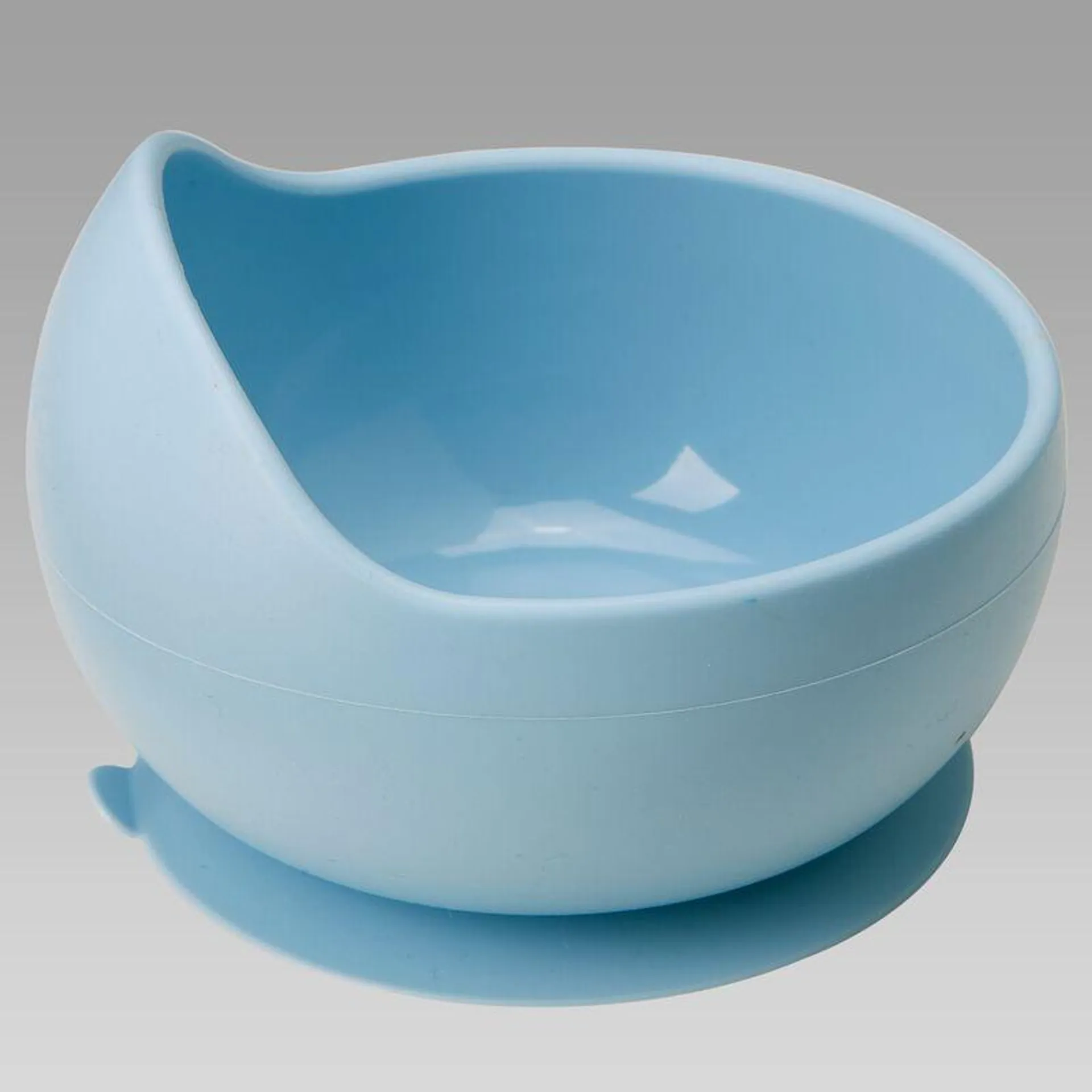 Bowl Com Ventosa em Silicone Azul- 15633