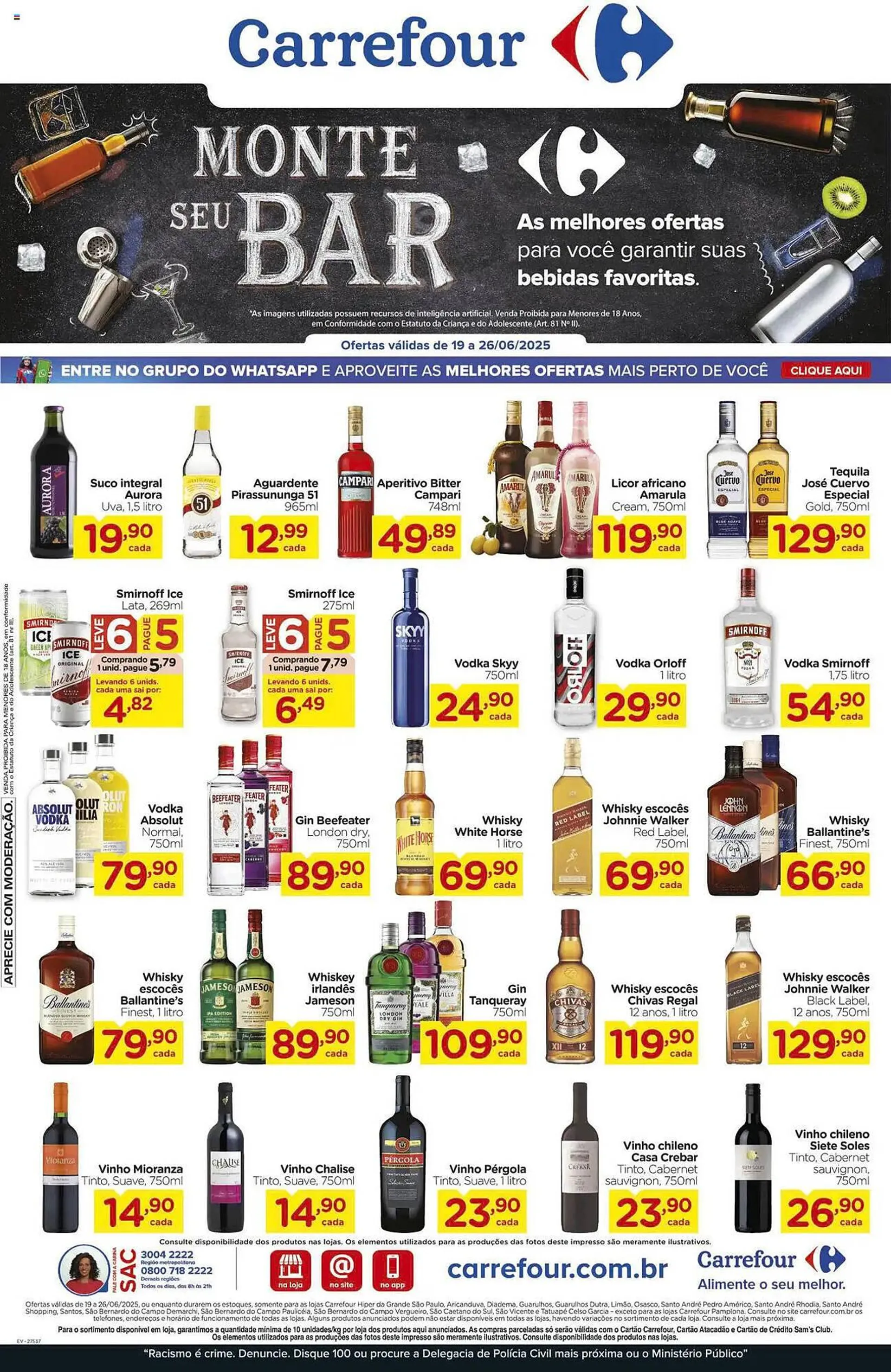 Encarte de Catálogo Carrefour 19 de junho até 26 de junho 2025 - Pagina 1