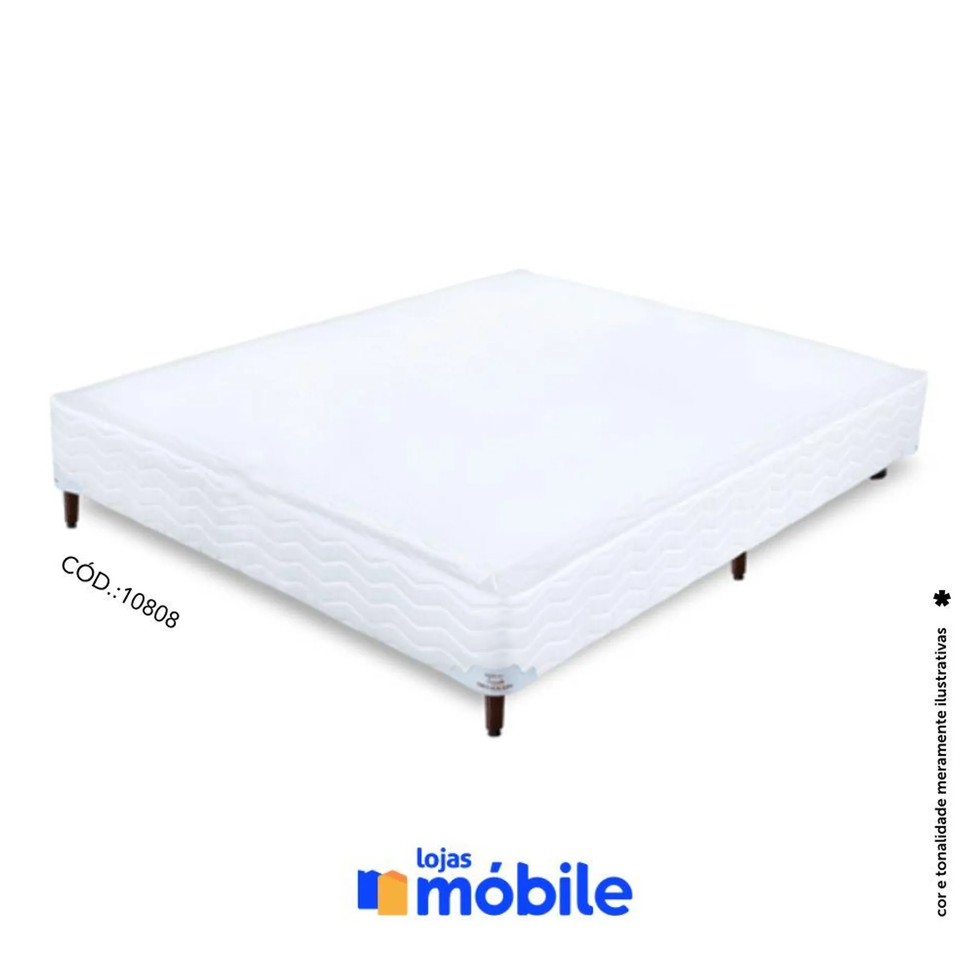 Cama Box Casal 138x188x37cm Orthocrin (10808)