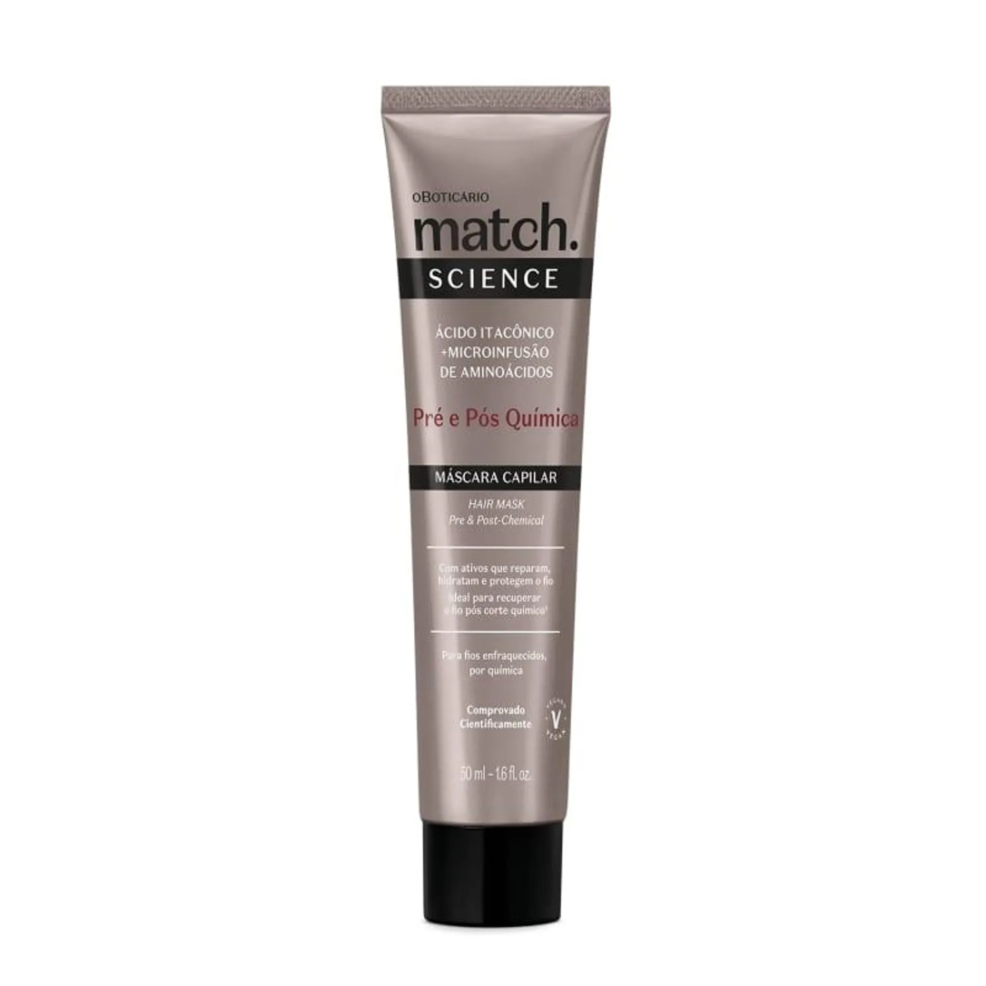 Máscara Capilar Match Science Pré e Pós-Química 50ml