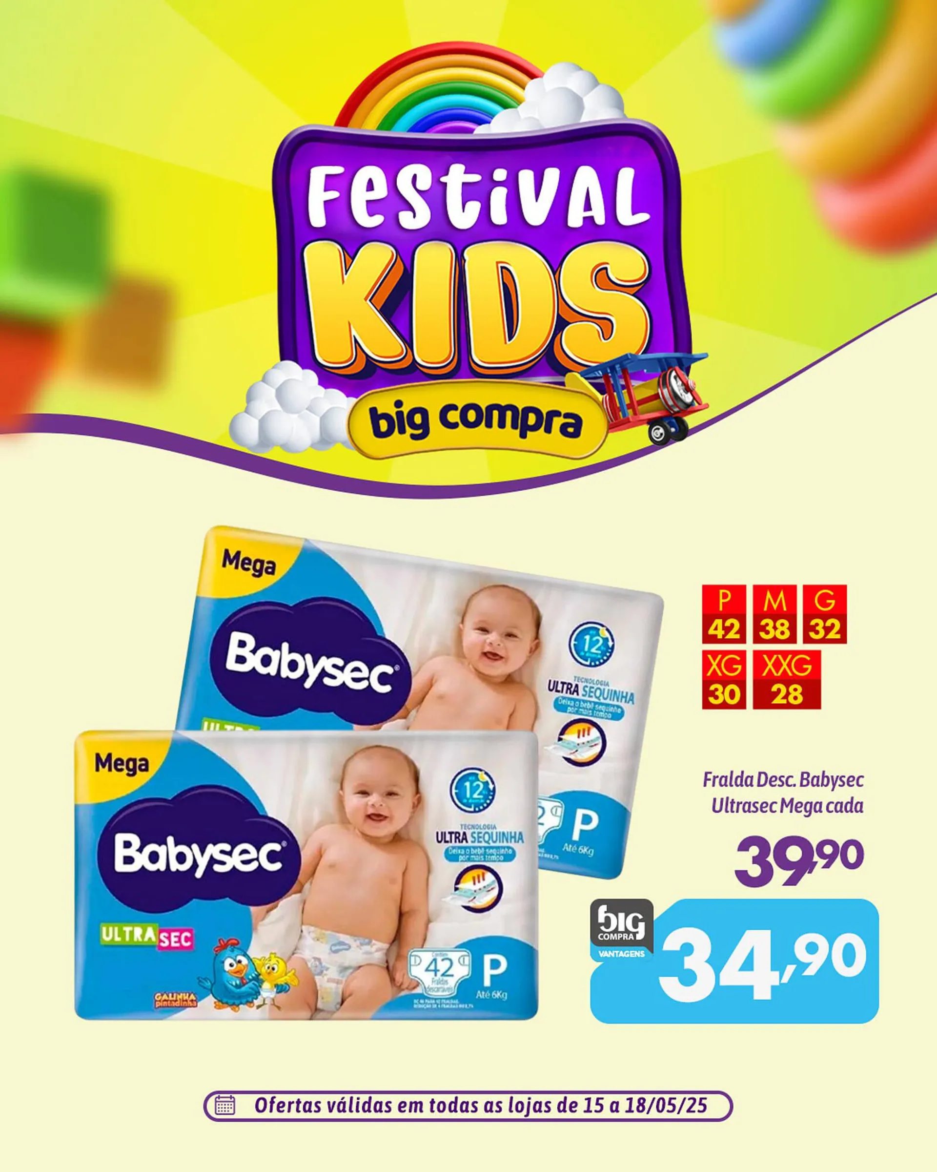 Encarte de Catálogo Supermercados Big Compra 15 de maio até 18 de maio 2025 - Pagina 2